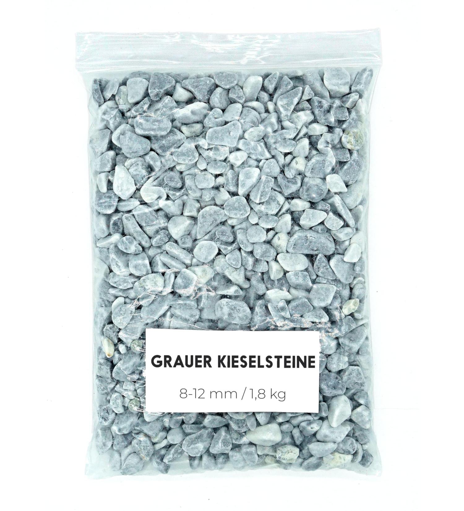 Landare Gray Pebble Stones 1.8kg - Decorative Garden Gravel for Vases & Home Decor (8-12 mm) - Buy Online on GoSupps.com