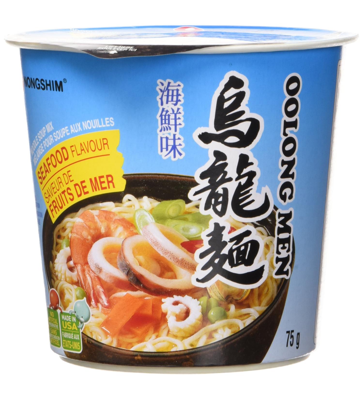 Nongshim Oolong Men Seafood Cup (6 X 75 Grams)Net Wt (450 Grams) Seafood 450 Grams - Buy Online on GoSupps.com