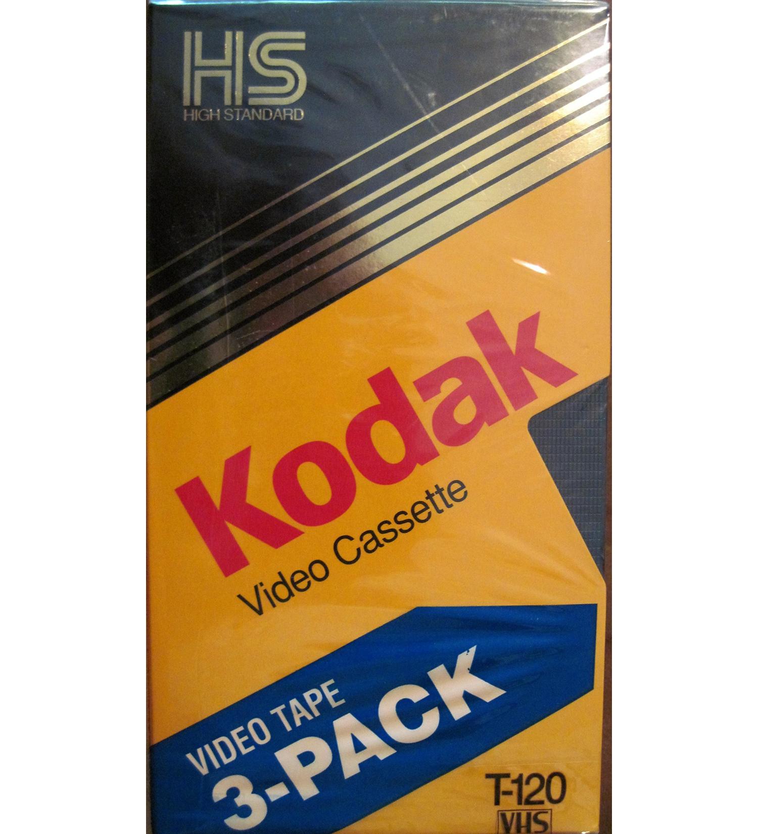 Kodak T-120 Blank Video Cassette 3-pack