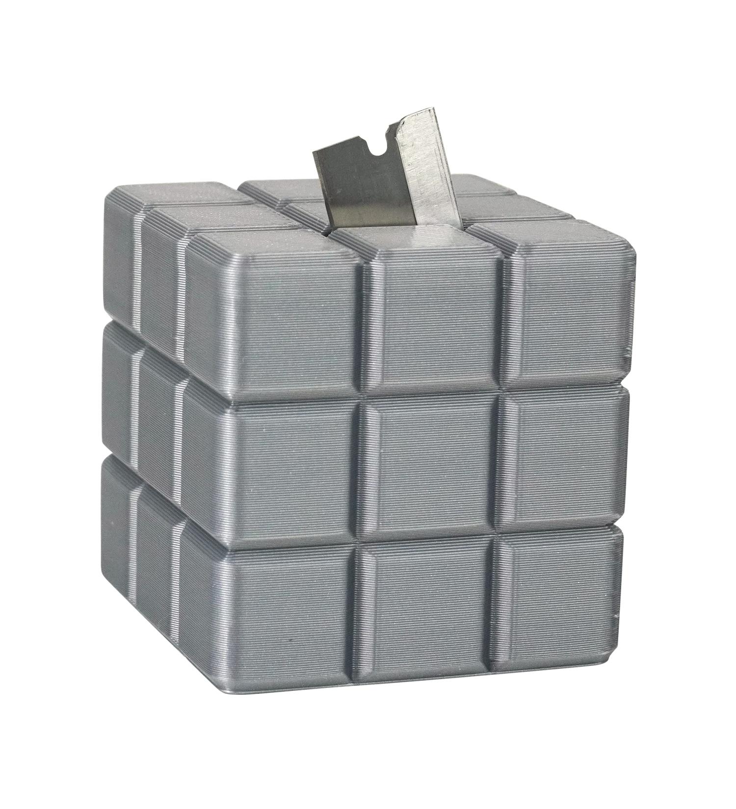 Intulon Safety Razor Disposer - Gray Cube Case for Eco-Friendly Razor Disposal | Shop Internationally - Buy Online on GoSupps.com