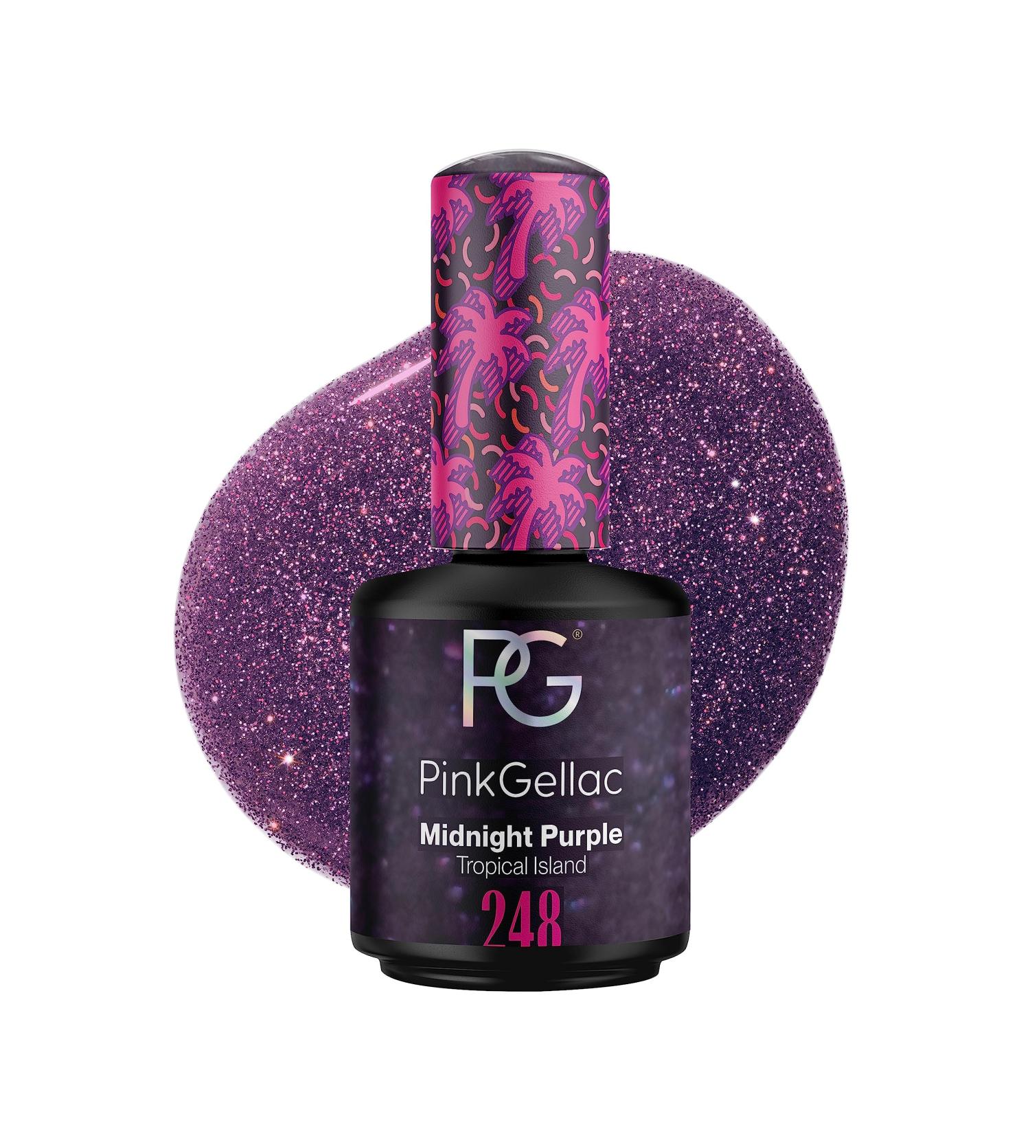 Pink Gellac UV Gel Nail Polish 248 Midnight Purple - Long-Lasting Salon Quality 15ml | Purple UV Lacquer | Made in Holland - Buy Online on GoSupps.com