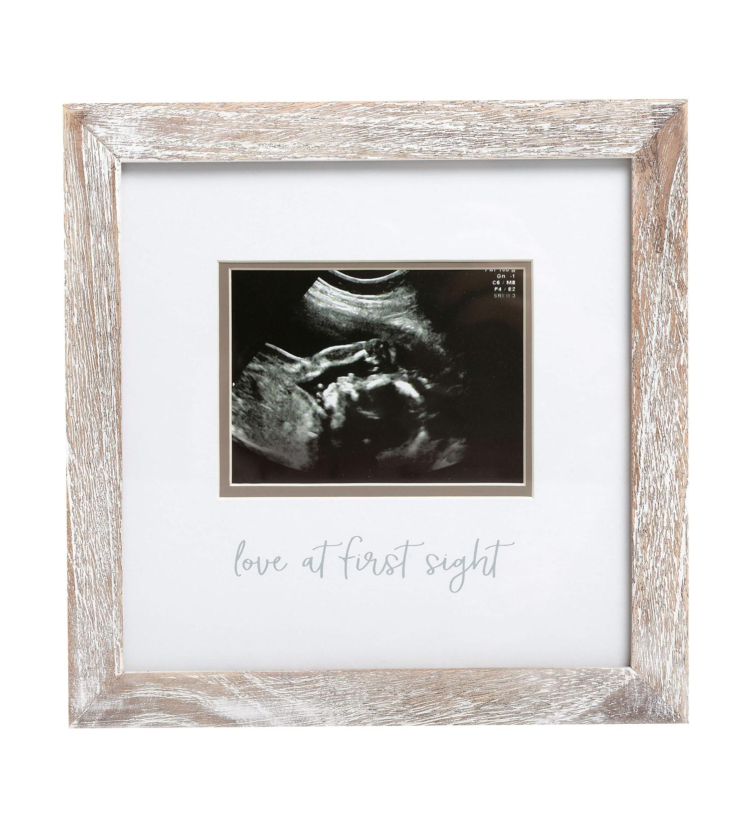 Pearhead Rustic Sonogram Photo Frame - Gender-Neutral Baby Keepsake Gift - Buy Online on GoSupps.com
