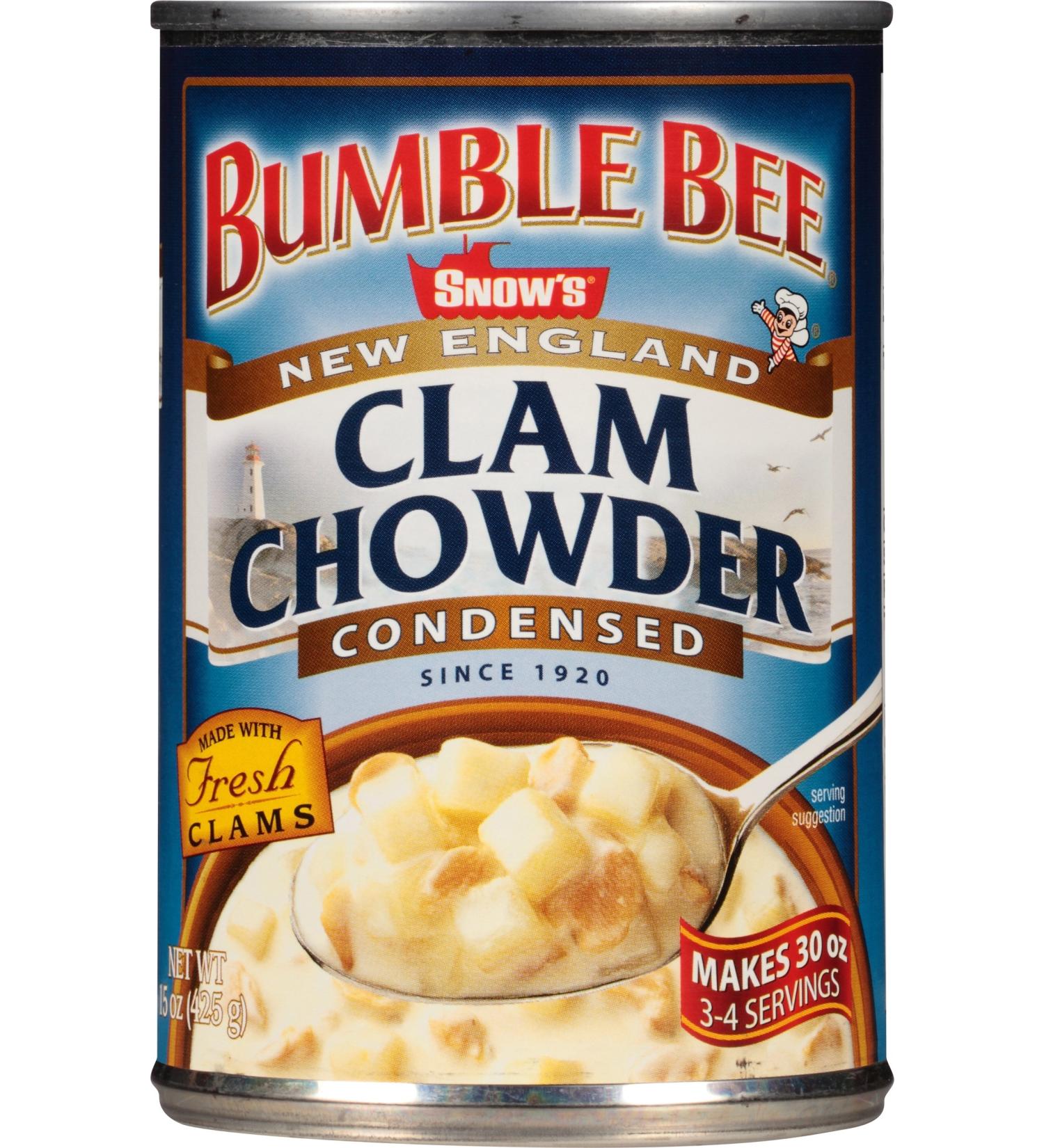 Snows New England Clam Chowder 15oz Cans (Pack of 12) - Condensed Chowder - Buy Online on GoSupps.com