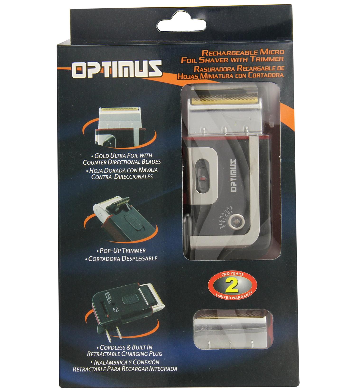 Optimus 50015 Rechargeable Pocket Palm Shaver - Compact & Portable Black Shaver for Easy Grooming | International Shipping Available - Buy Online on GoSupps.com