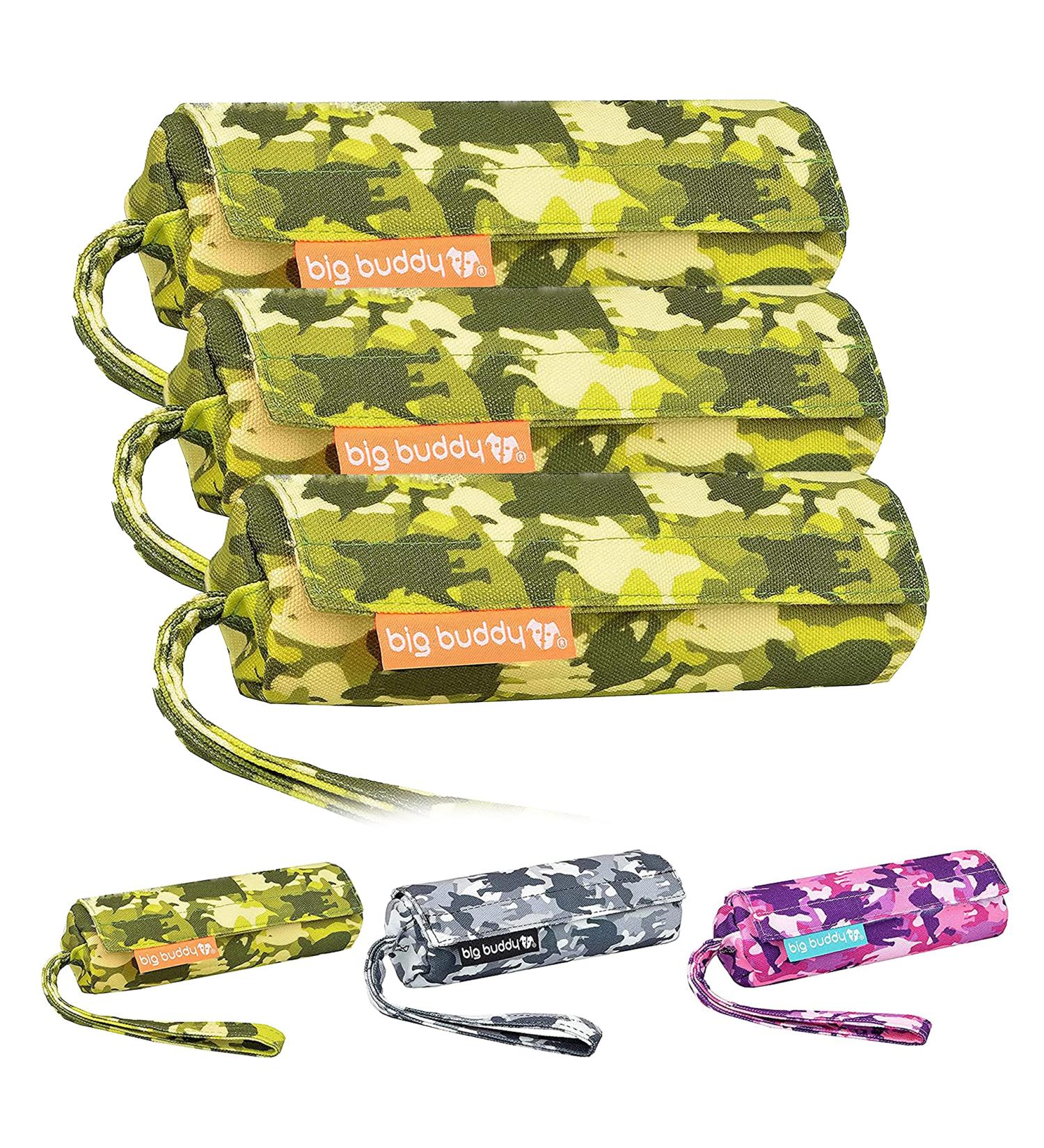 Big Buddy Canvas Food Dummy & Bag for Dogs | Retrieving Dummy for Dog Training (3X Bulli Green) - Buy Online on GoSupps.com