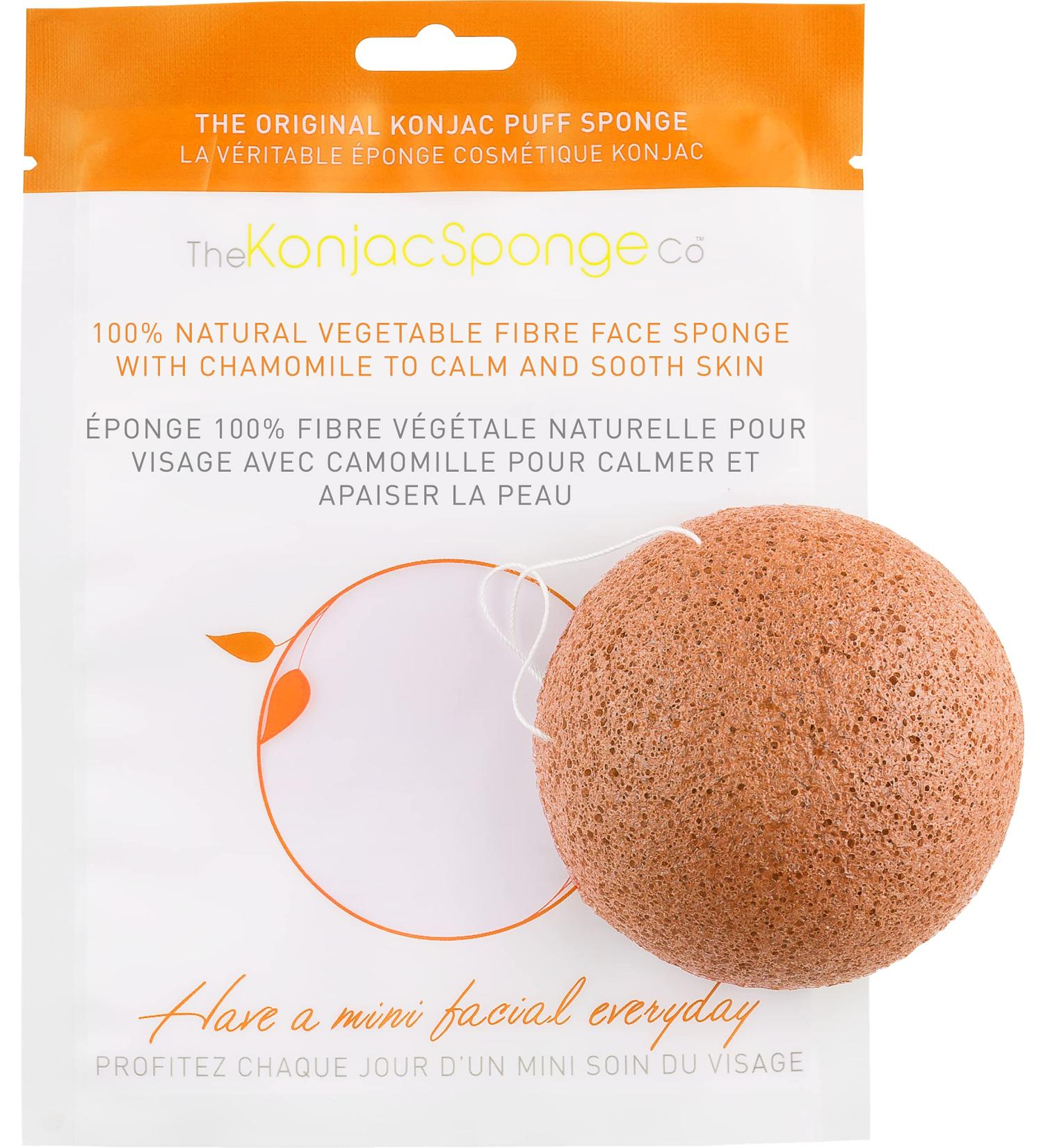 Buy Chamomile Konjac Sponge Facial Puff | Gentle Cleansing for All Skin Types - International Shipping Available - Buy Online on GoSupps.com