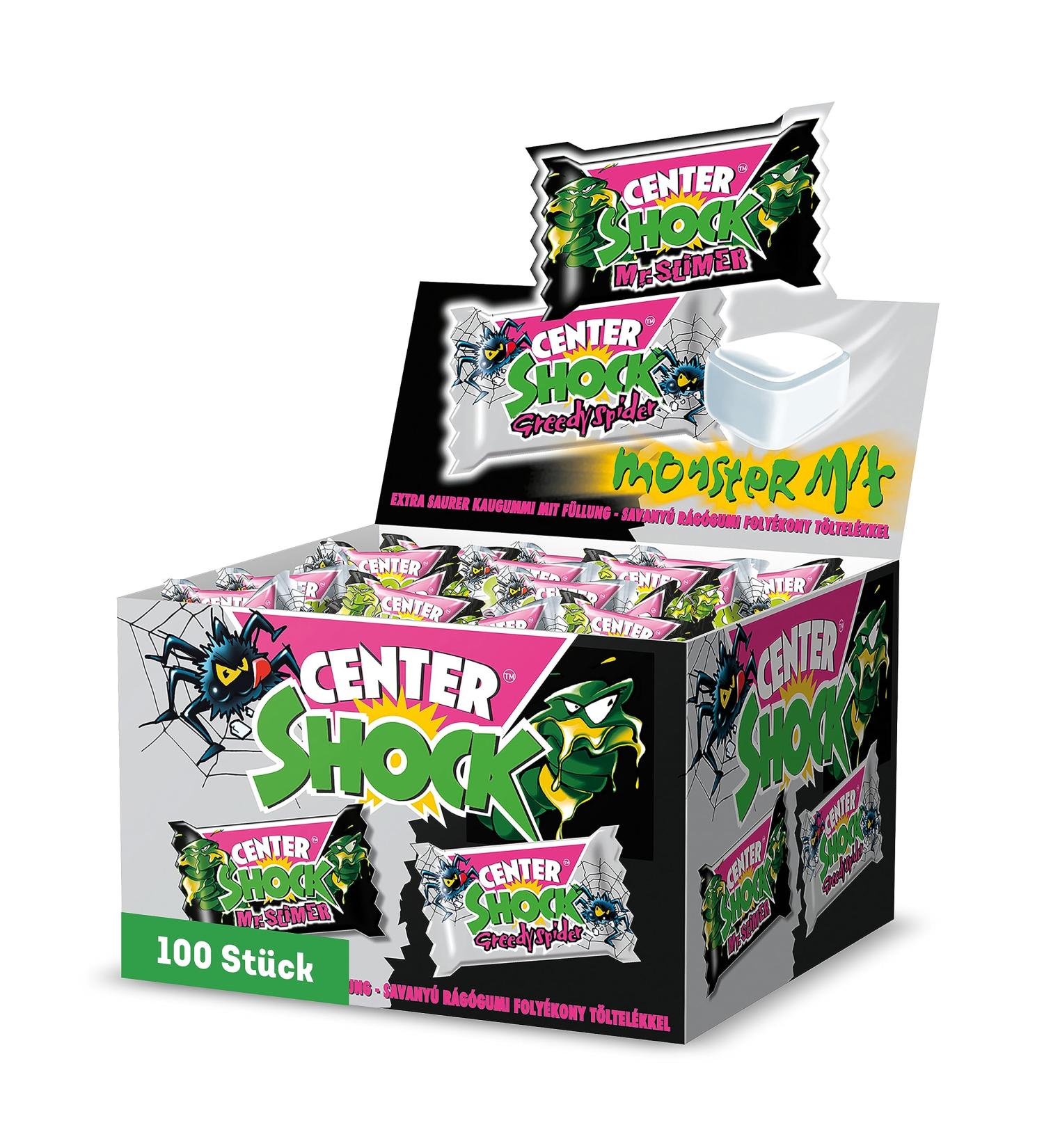 Center Shock Monster Mix - 100 Chewing Gum Boxes | Cola & Blood Orange Flavor | Perfect for Birthdays Pi atas & Candy Bars - 400g - Buy Online on GoSupps.com
