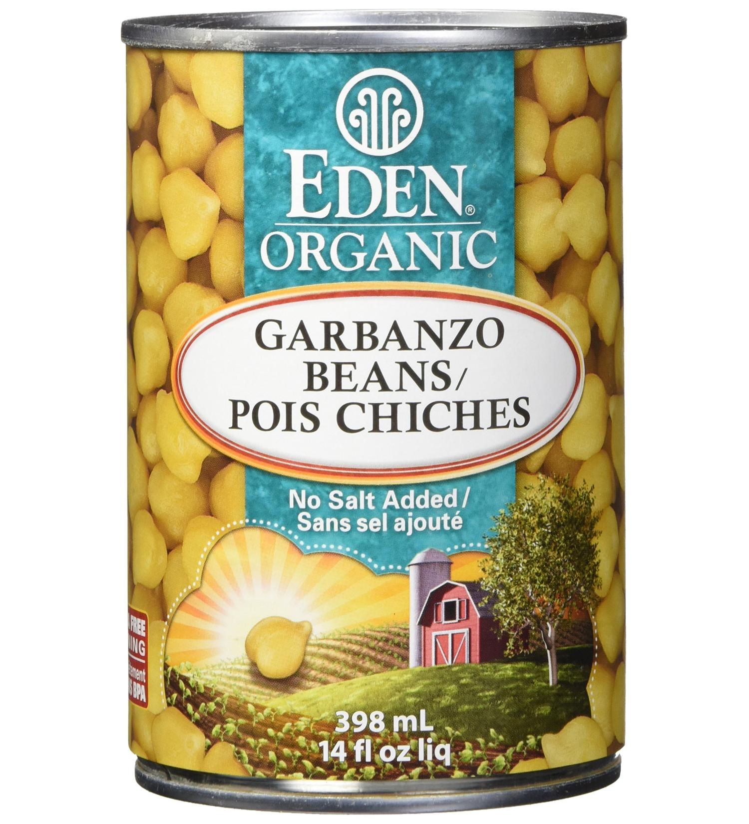 Eden Foods Organic Whole Canned Beans-Garbanzo (Chick Peas) Beans 398ml 12-Count - Buy Online on GoSupps.com
