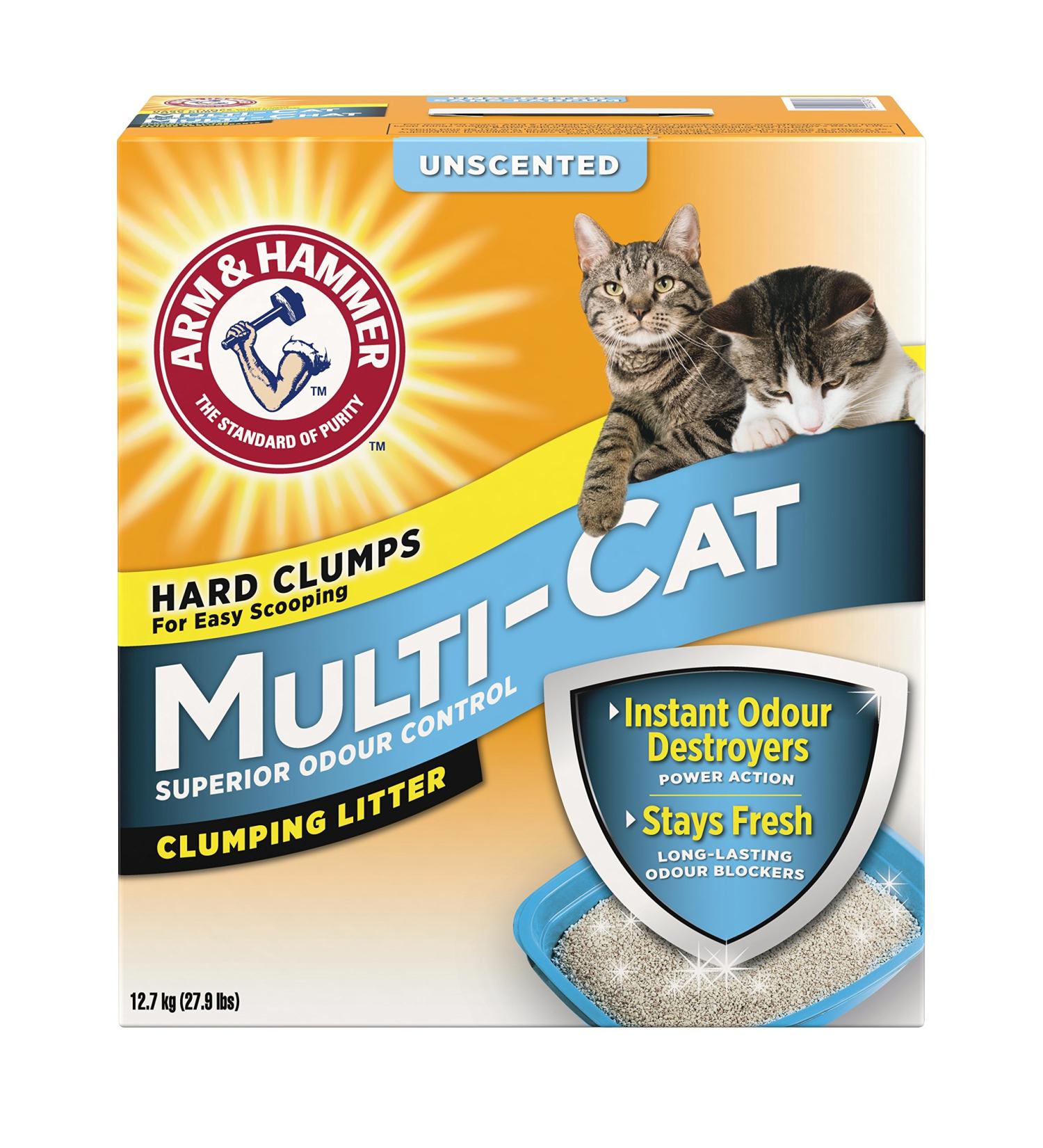 ARM & HAMMER Multi-Cat Litter Superior Odour Control Unscented 12.7-kg 12.7-kg (Unscented) - Buy Online on GoSupps.com