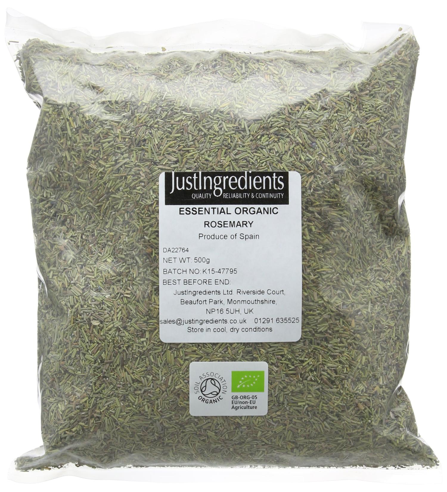 JustIngredients Bio-Rosmarin Organic Rosemary 500g - 1 Pack - Buy Online on GoSupps.com