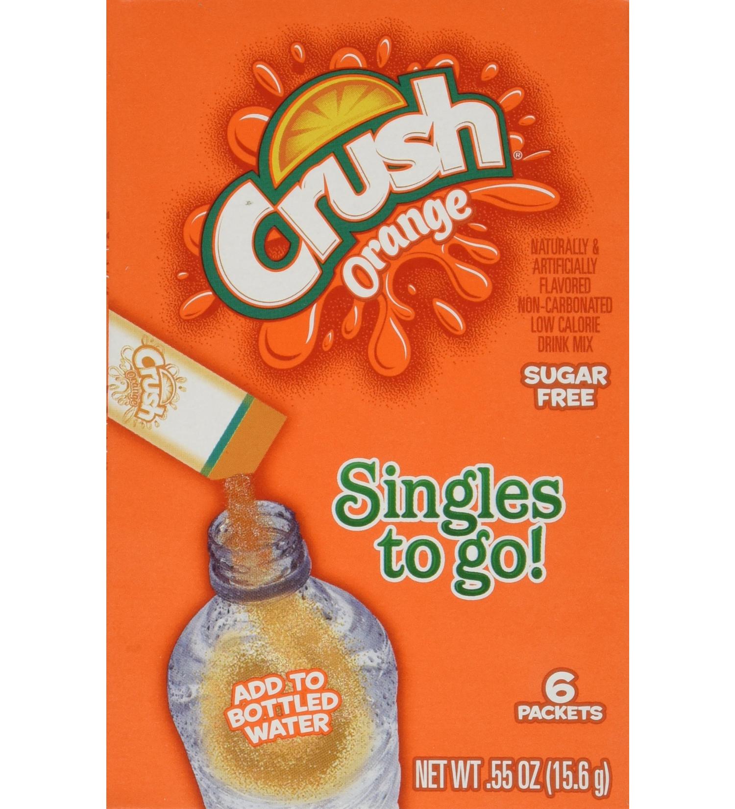 Lot of 9 Boxes/54packets-Orange CRUSH Sugar Free- Singles to go! - Buy Online on GoSupps.com