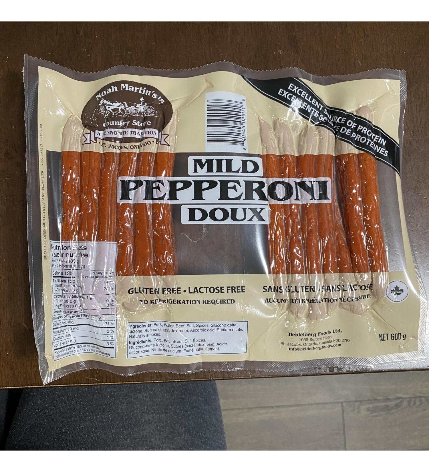 Noah Martin's Pepperoni Mild 600g