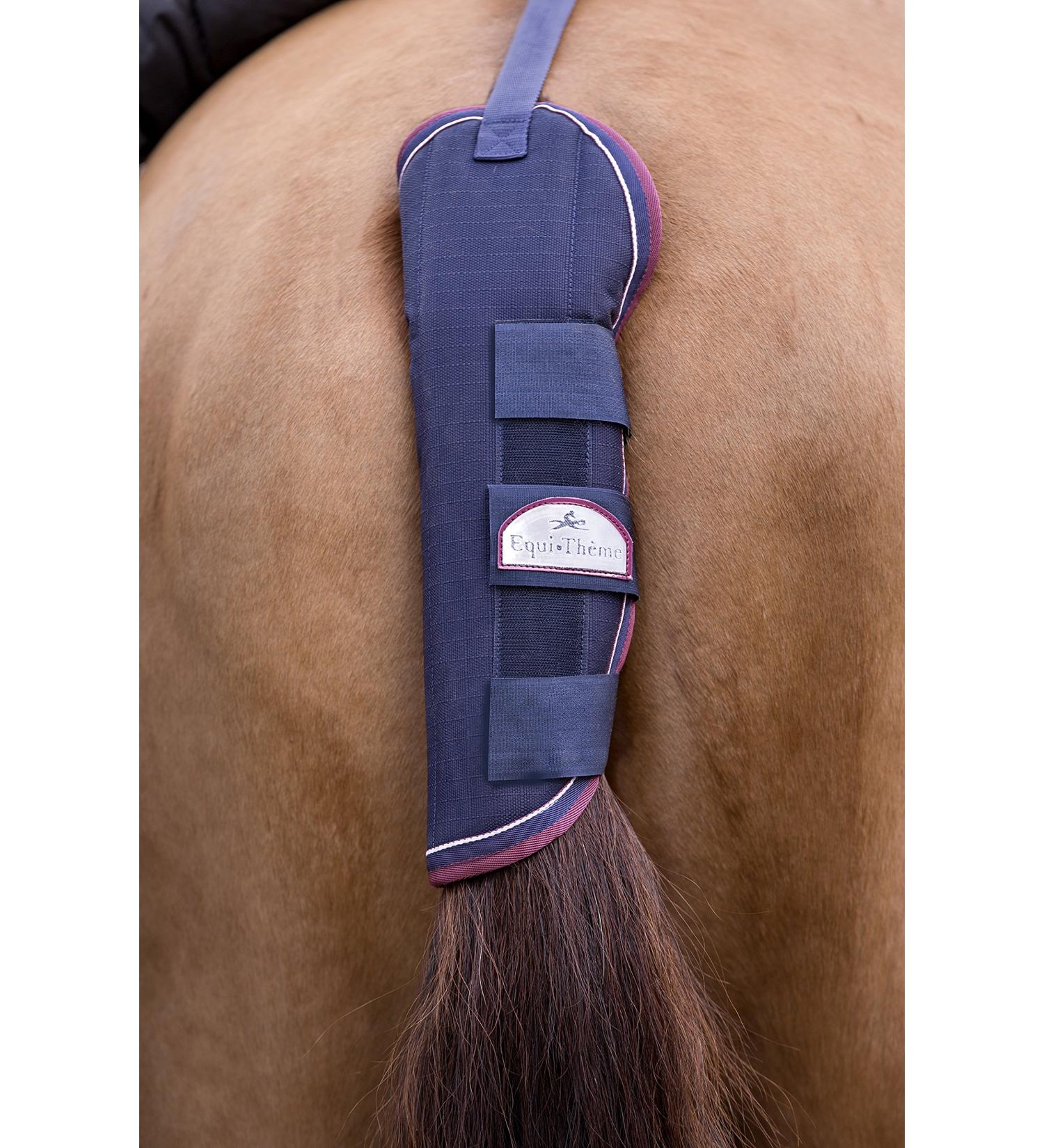 Equi-Theme tail protector 1200D in 3 trendy colours navy blue/burgundy red warmblood