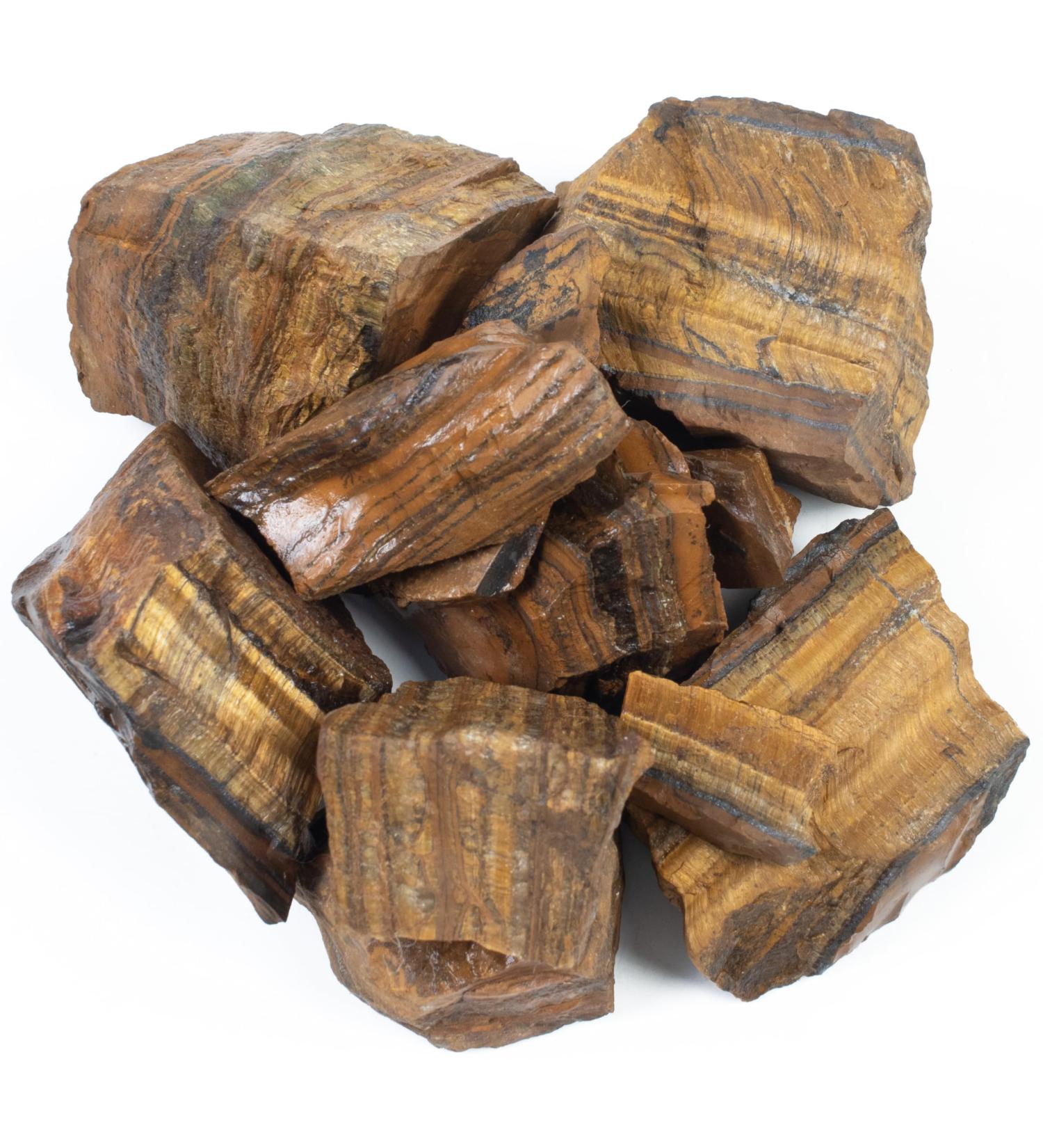 Buy Crocon 1LB Tiger Eye Rough Gemstones - Natural Chakra Stones for Reiki Healing Meditation & Home Decor - Buy Online on GoSupps.com