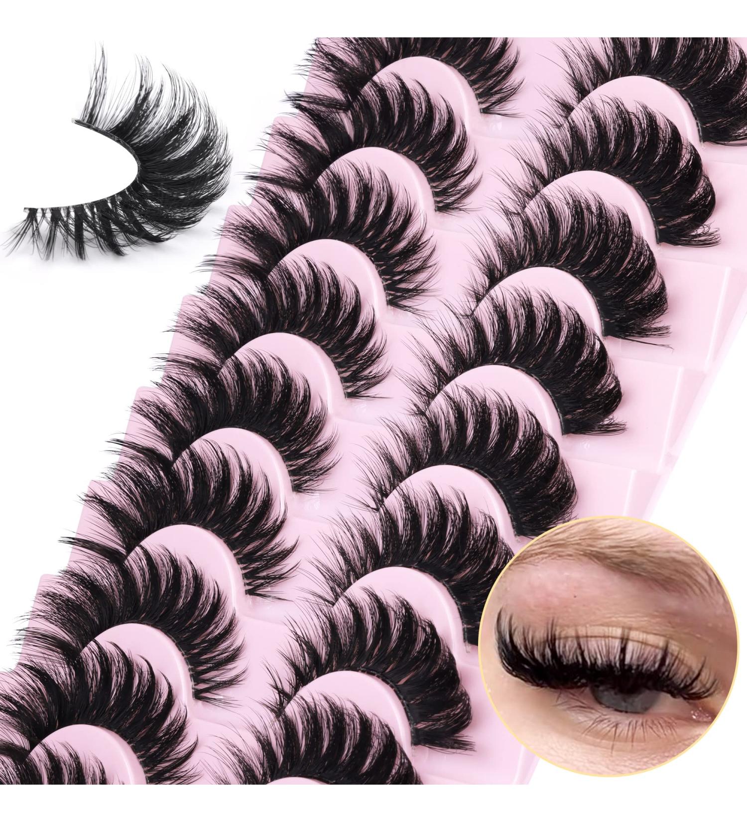 Mink Lashes Fluffy 16mm 5D Cat Eye False Eyelashes - Zegaine 9 Pairs Juno - Buy Online on GoSupps.com