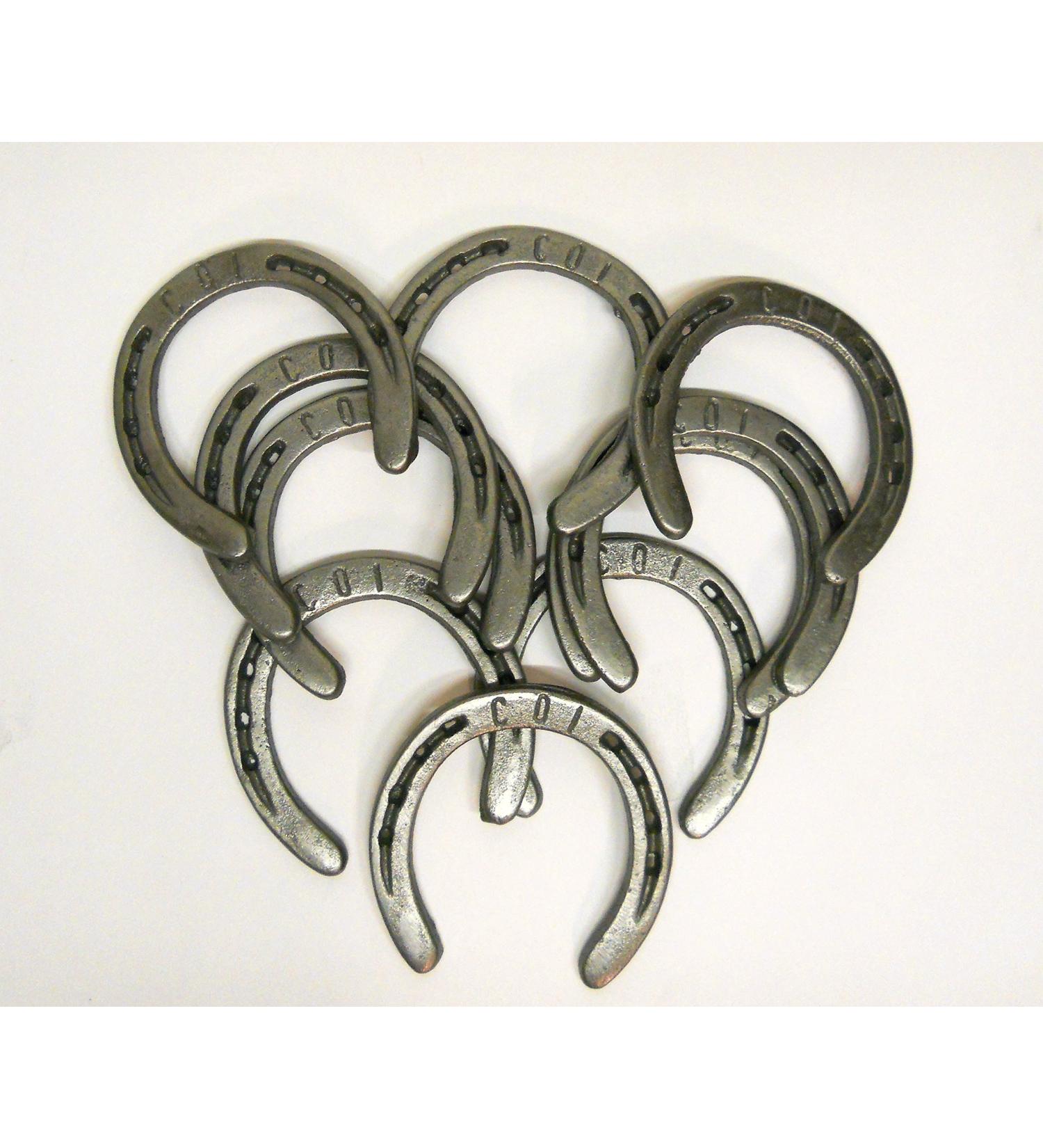 10 Pc New #5 (Old Look) Cast Iron Horseshoes for Crafting or Decor - Buy Online on GoSupps.com