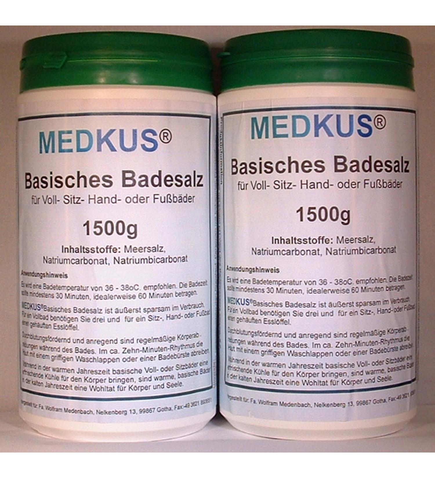 MEDKUSAN - Alkaline bath salt 2 x 1500g 3000g