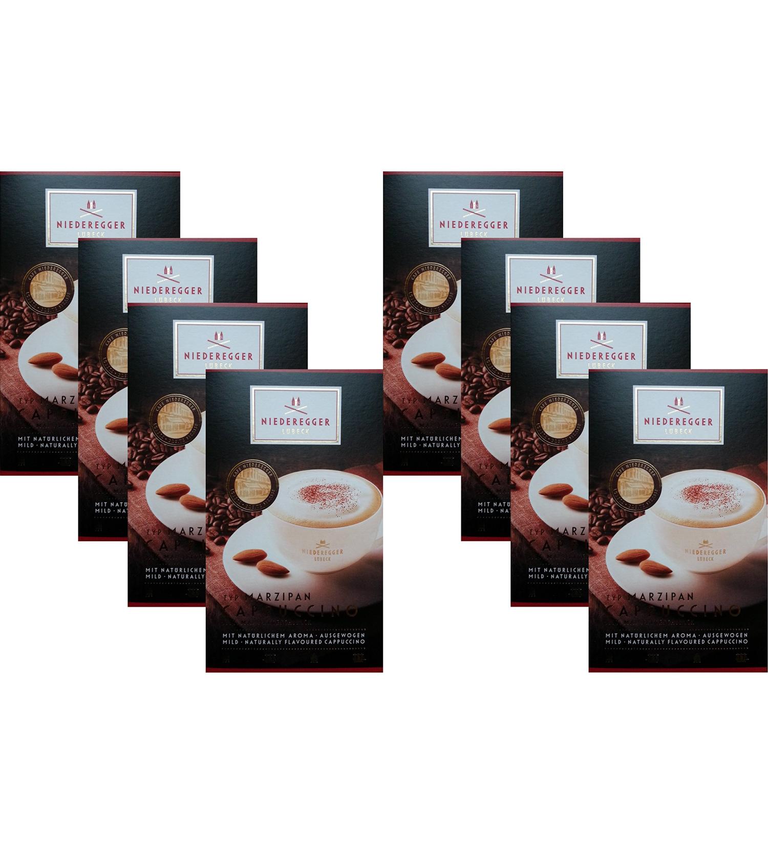 JG Niederegger Marzipan Cappuccino value pack of 8 (8x220g/80 bags)