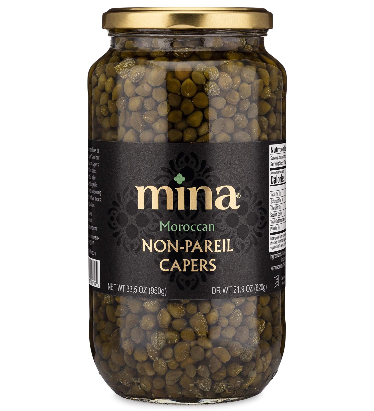 Mina Capers Non Pareil - Mediterranean Seasoning & Garnish - 33.5 OZ - Buy Online on GoSupps.com