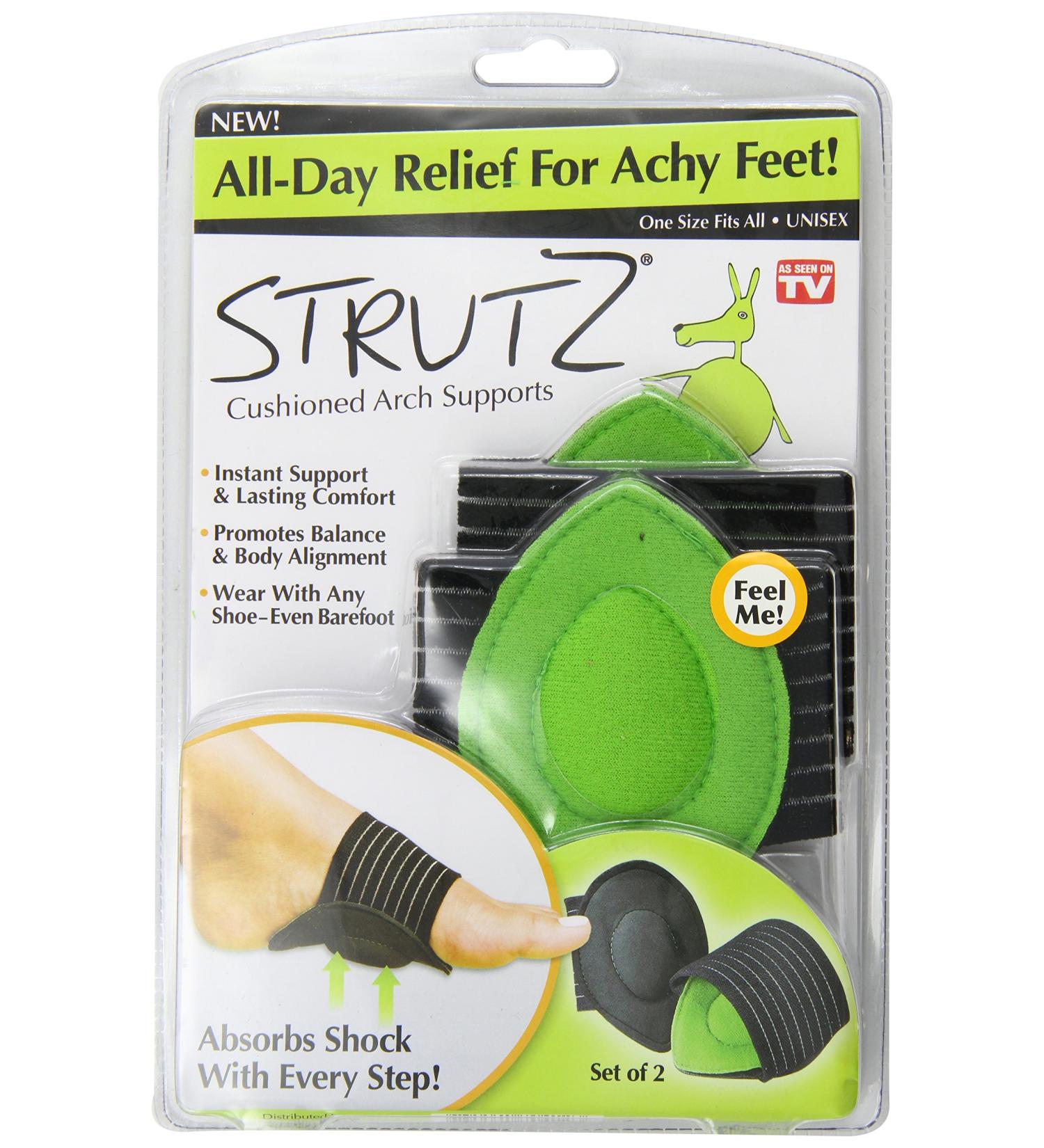 Ontel Strutz Cushioned Arch Supports - Green (2 Count) - Buy Online on GoSupps.com