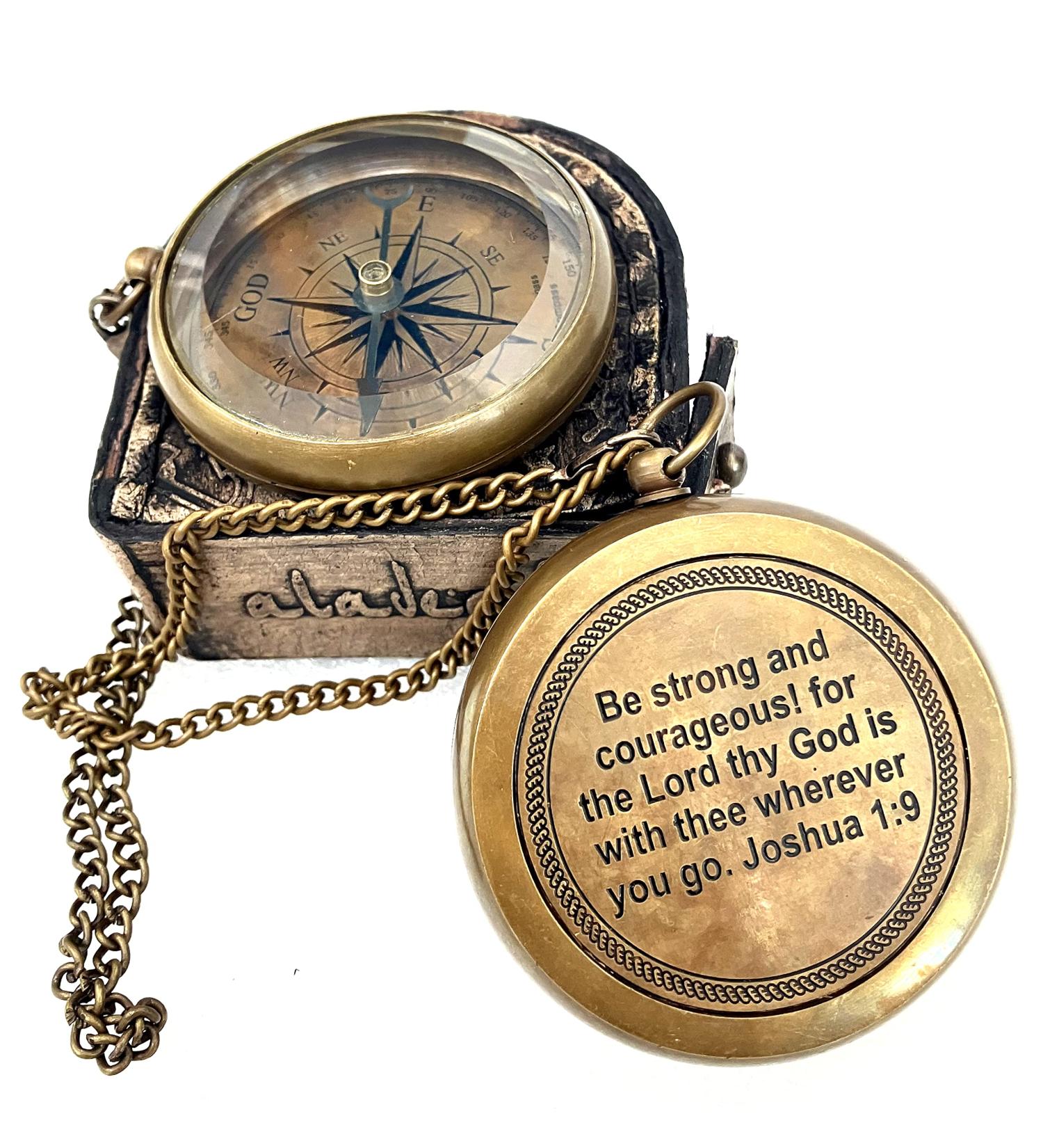 God My Lord Guide Me Compass - Religious Gifts for Men | Baptism, Graduation, First Communion & Confirmation Gift - Buy Online on GoSupps.com