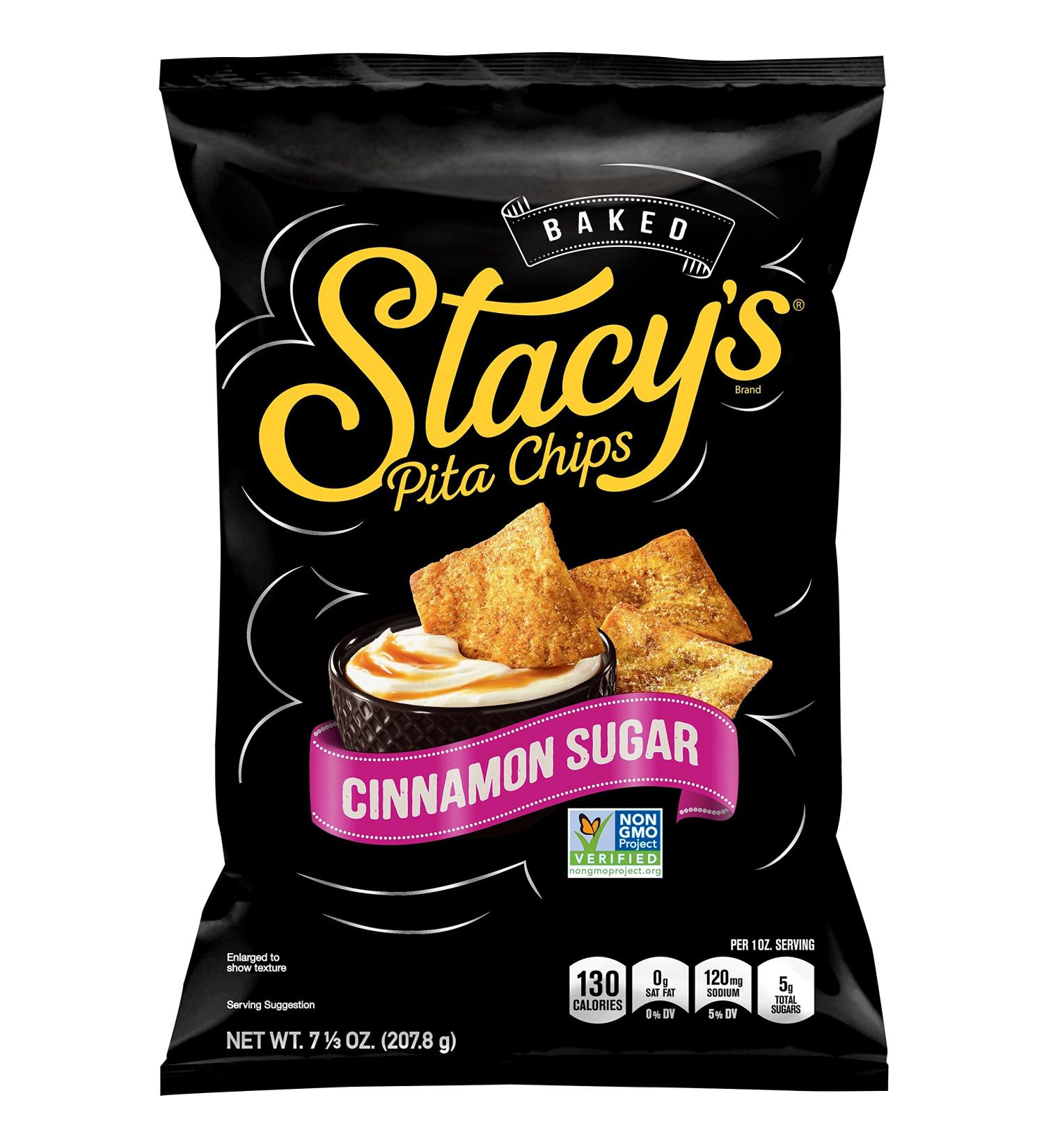 Stacy's Cinnamon Sugar Pita Chips - 7.33 oz | Deliciously Crunchy Snack - Buy Online on GoSupps.com