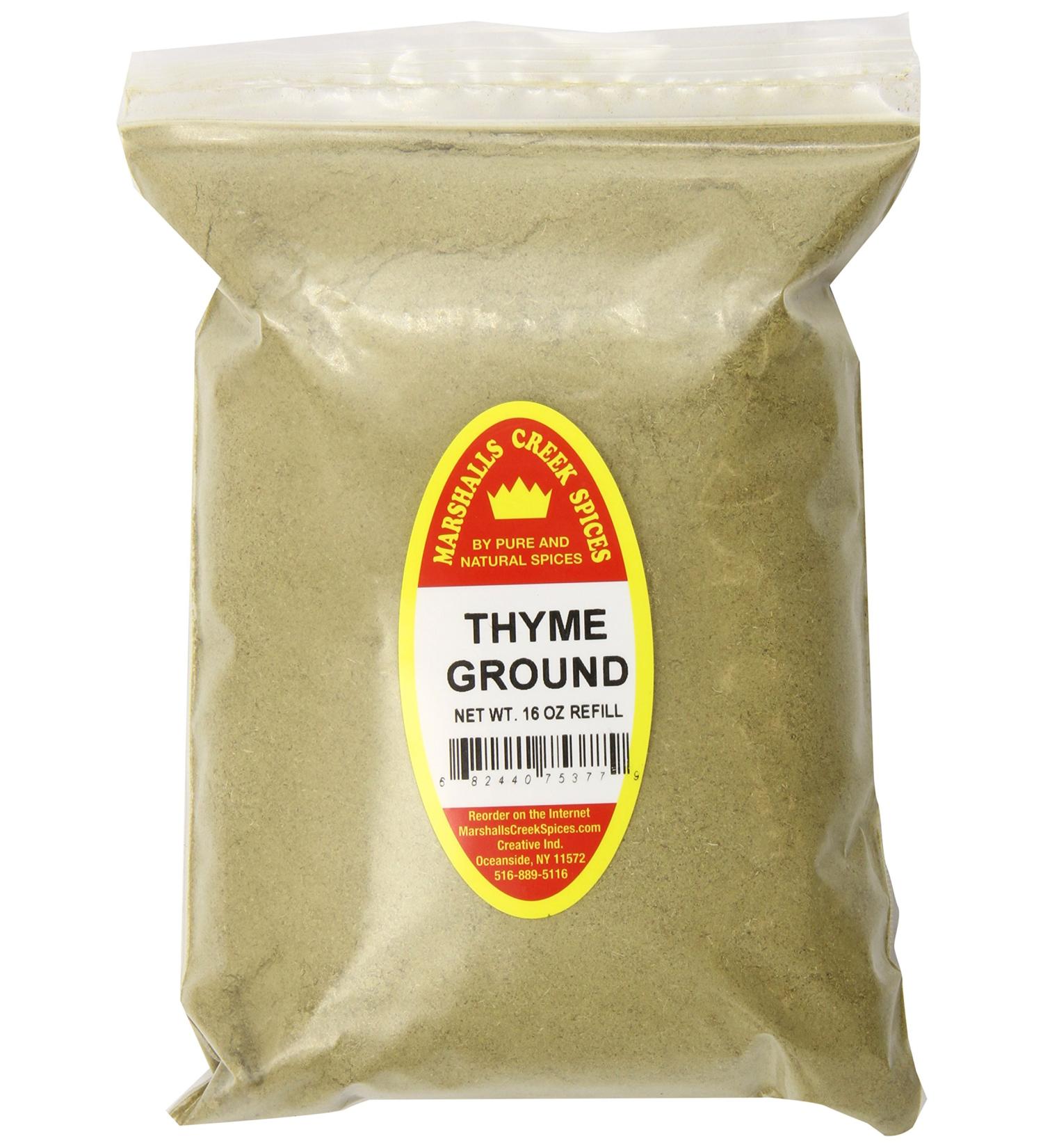 Marshalls Creek Spices X-Large Refill Thyme, Ground, 16 Ounce
