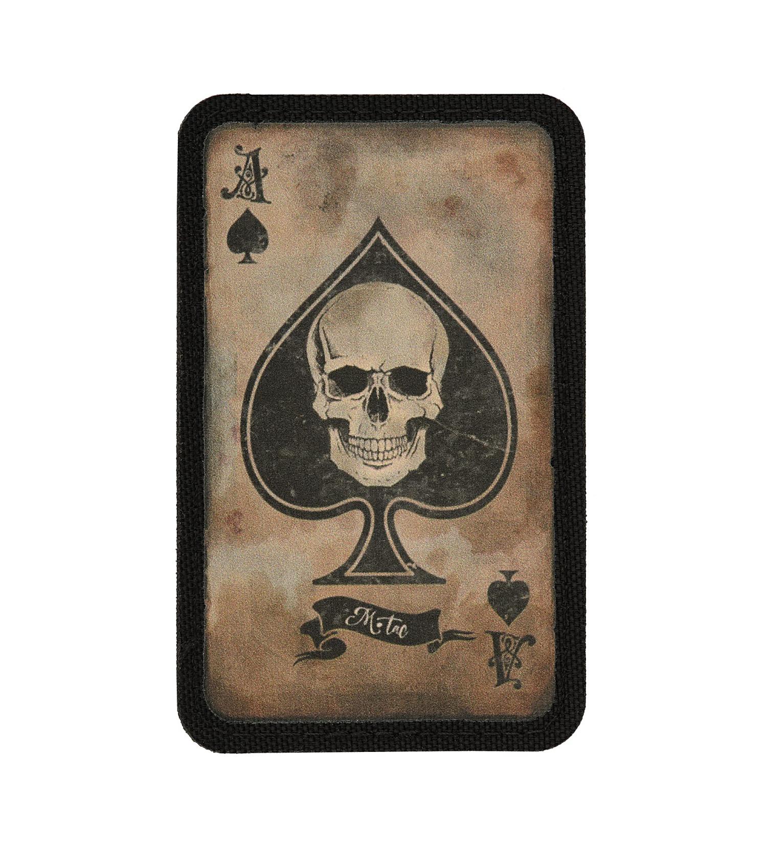 M-Tac Ace of Spades Death Card Tactical Morale Patch - Army Combat Hook Fasteners - Coyote/Black - Buy Online on GoSupps.com