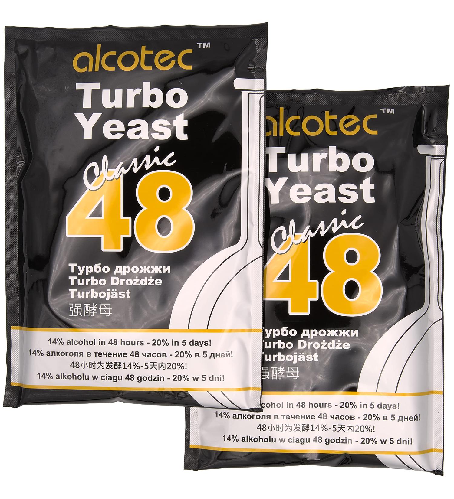 AlcoTec Turbo Yeast Classic 48h 20% Alcohol 130g (Pack of 2) | Fast International Shipping - Buy Online on GoSupps.com