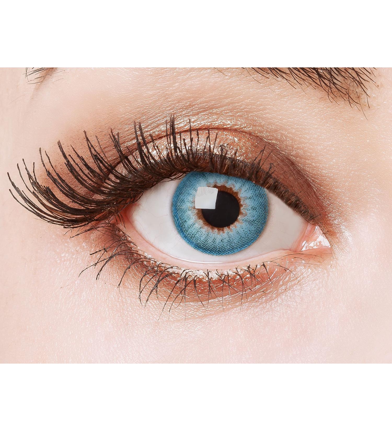 Buy Aricona Natural Blue Annual Contact Lenses - Opaque Colored Lenses Without Prescription (2 Pieces) | International Shipping Available - Buy Online on GoSupps.com