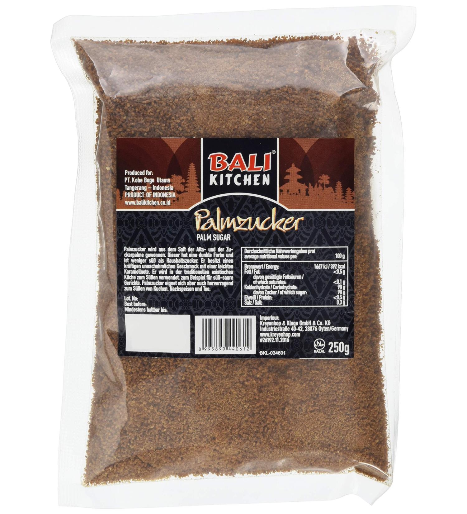 Bali Kitchen Palm Sugar Powder - 250g | Premium Natural Sweetener for Baking & Cooking | Buy Online Internationally - Buy Online on GoSupps.com