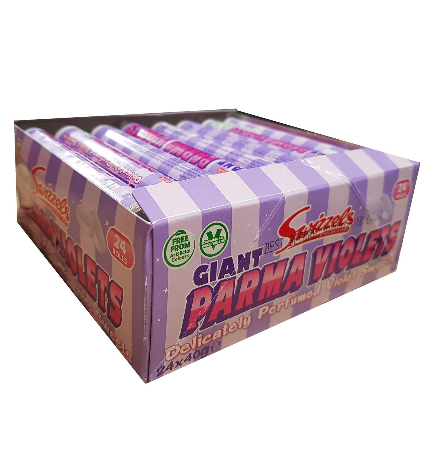 Swizzels Parma Violets Swizzels Matlow Candy 40g 24 x Giant Candy