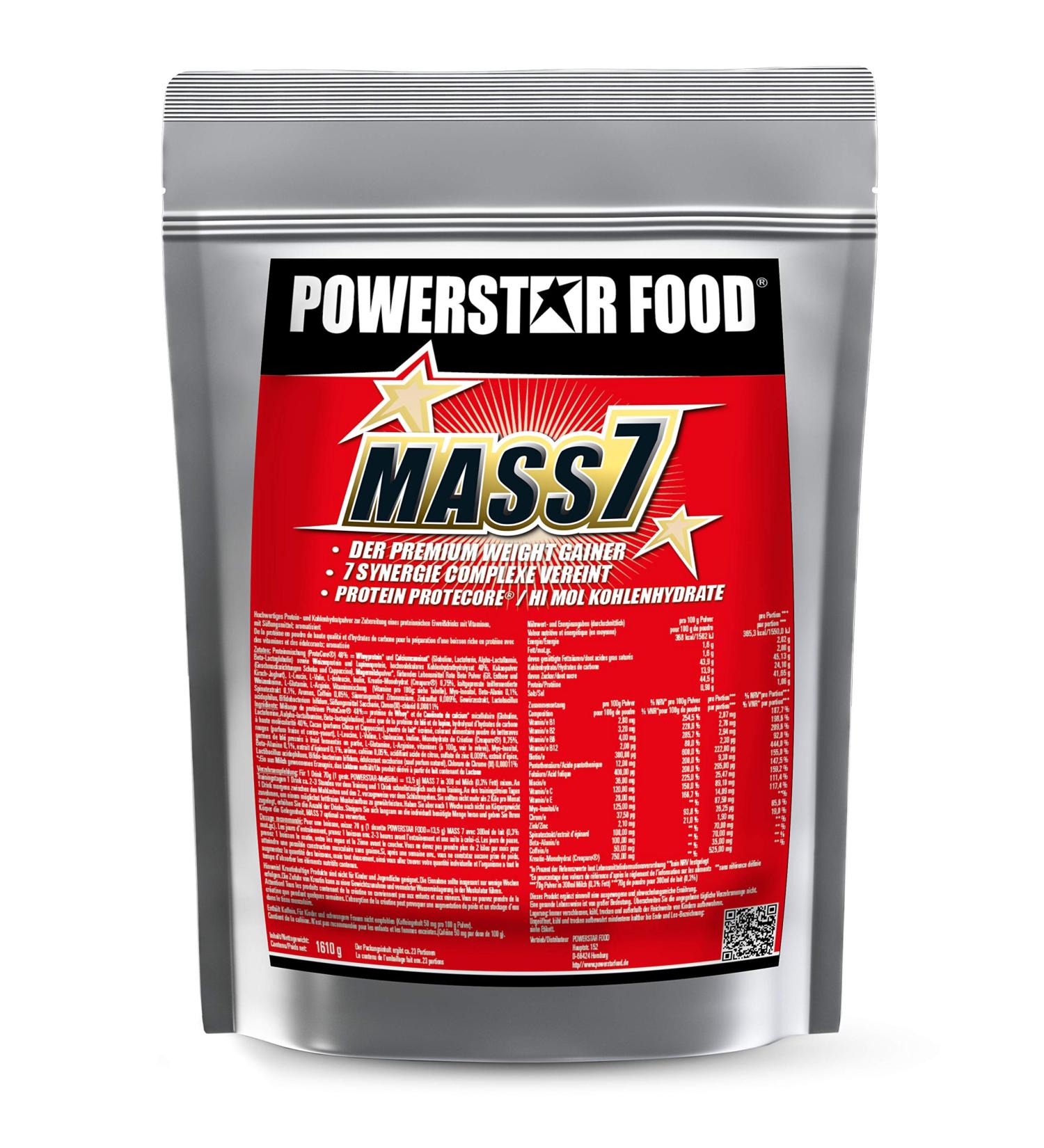 Weight Gainer for Mass Phase - 7-Stage Protein Shake for Lean Muscle & Fast Gains - 1610g Vanilla - Made in Germany - Buy Online on GoSupps.com