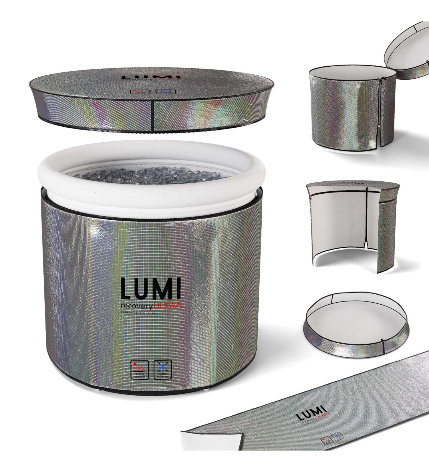 Lumi Therapy Ultra Cover | Ice Bath Cover | Insulating UV and Heat Reflection | Longer Lasting Cold Water Temperatures | Compatible with Most Ice Bath Pods (Pod) 75cm diameter / 75cm height (Pod) - Buy Online on GoSupps.com