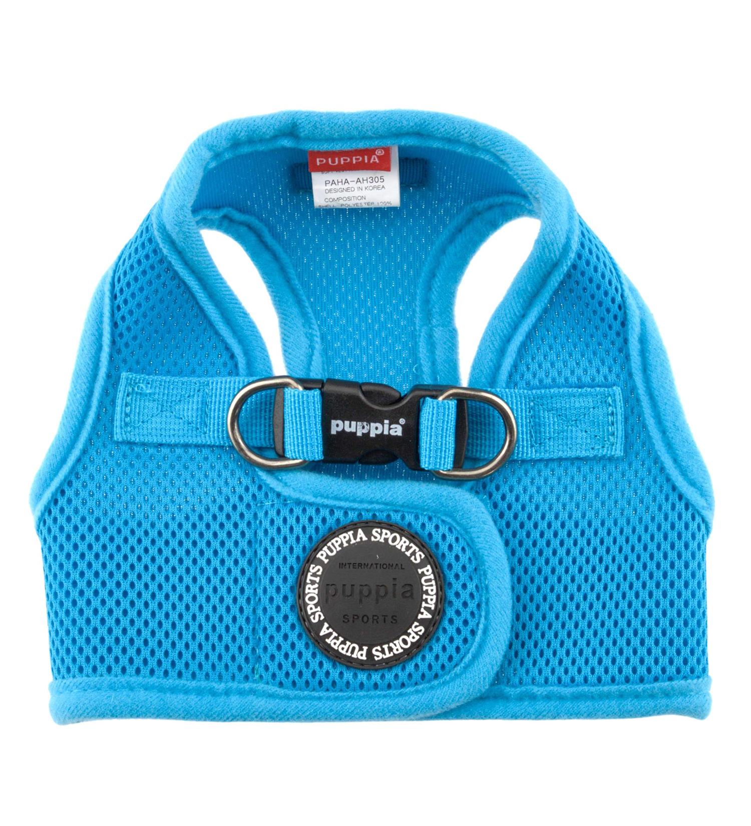 Puppia Dog Harness for Small & Medium Dogs - Soft Vest in Multiple Colors Also Functions as Puppy Dish - Atani Train Harness Sky Blue XXL - Buy Online on GoSupps.com