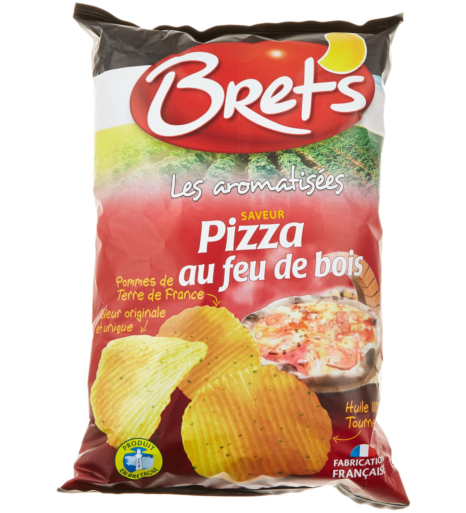 Bret's Wood Fire Pizza Flavour Chips 125 g - Pack of 5 - Buy Online on GoSupps.com