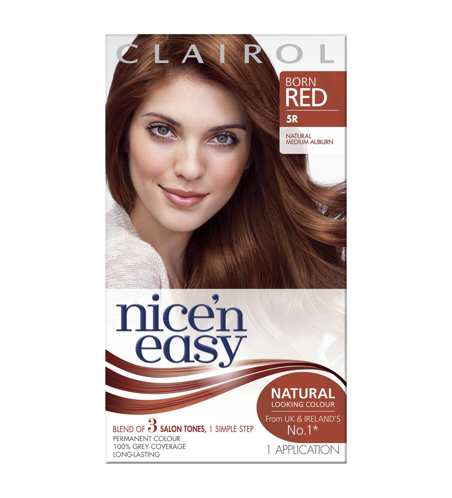 Clairol Nice'n Easy Permanent Hair Dye 111/5R Natural Medium Brown Auburn - Buy Online on GoSupps.com