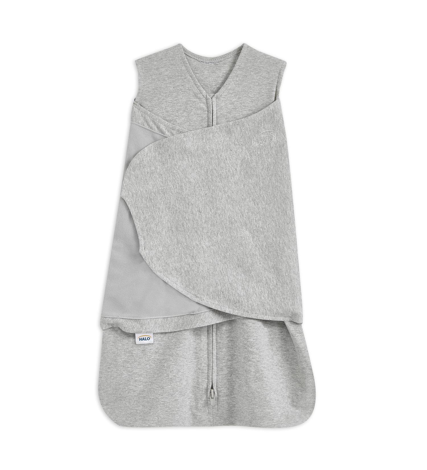 HALO 100% Cotton Sleepsack Swaddle | 3-Way Adjustable Wearable Blanket | TOG 1.5 | Heather Grey | Small (3-6 Months) | Pack of 1 - Buy Online on GoSupps.com