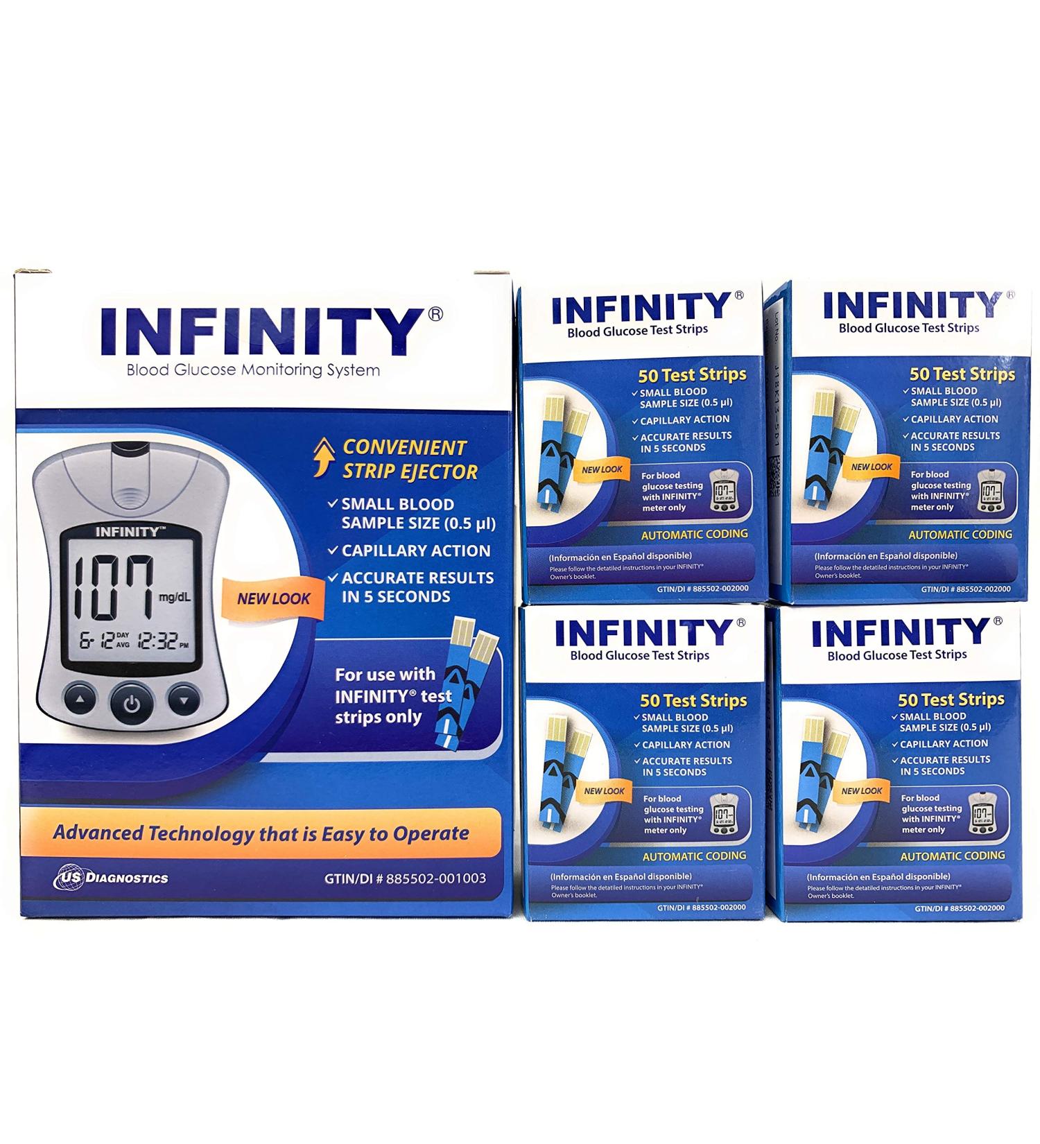 Free Infinity Meter with Purchase of 200 Test Strips - 200 Ct Total - Buy Online on GoSupps.com