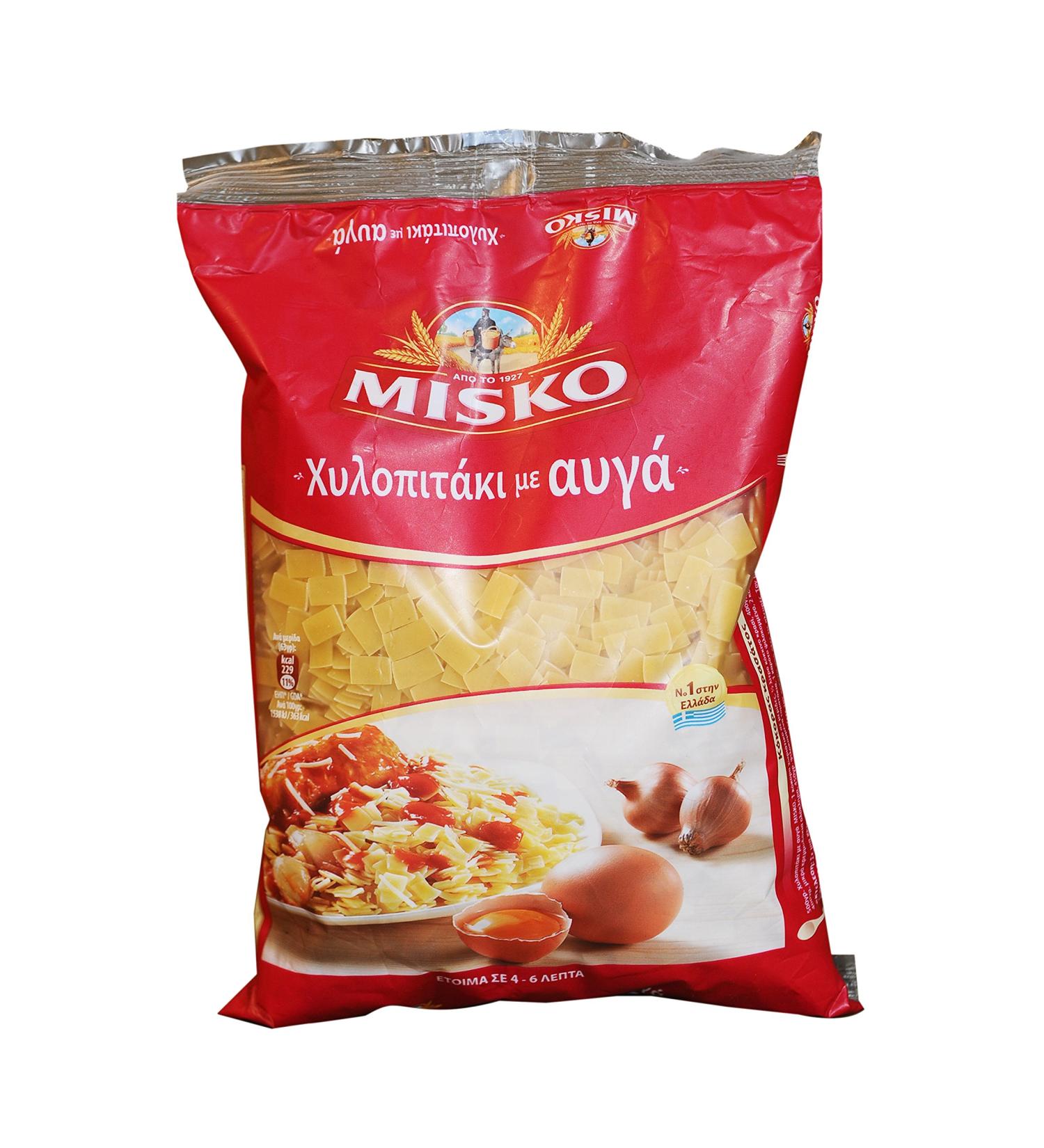 Misko Greek "Chilopitaki with Egg" 500 Grams - Buy Online on GoSupps.com