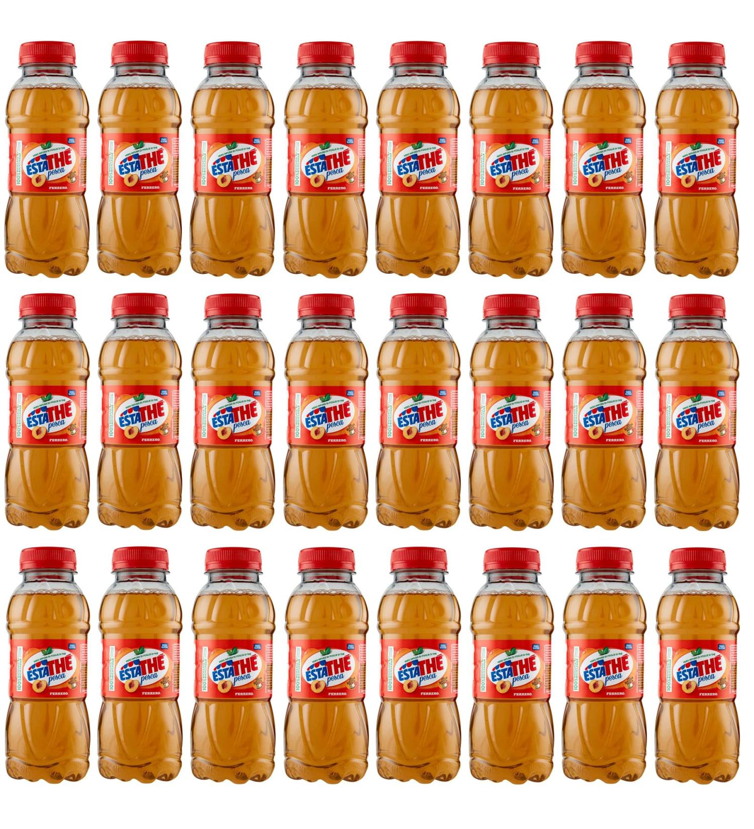 Italian Gourmet E.R. Ferrero ESTATHE Pack of 24 disposable PET bottles for Pesca iced tea 330 ml - Buy Online on GoSupps.com