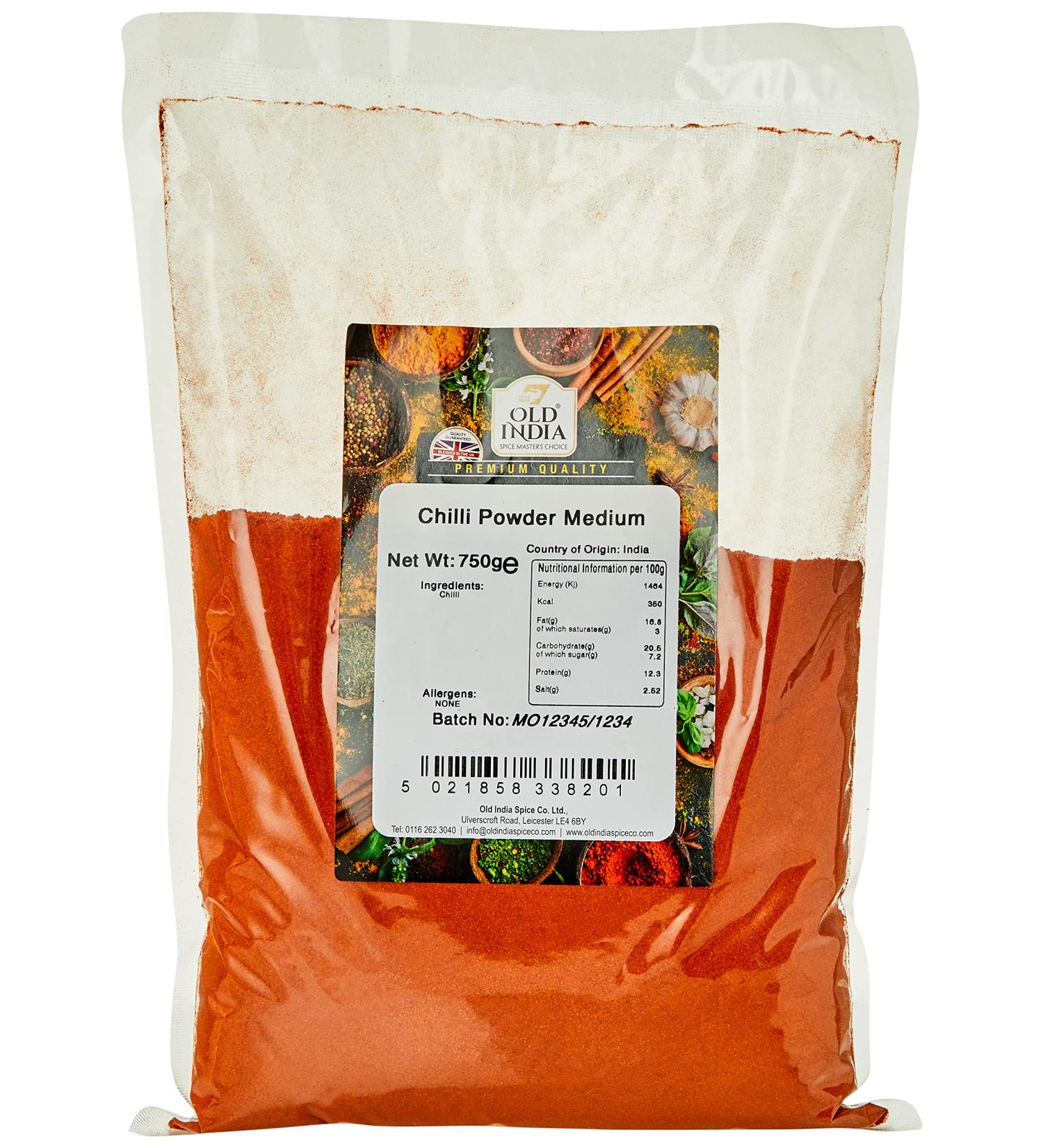 Old India Medium Chilli Powder 750g - Authentic Indian Spice Blend - Buy Online on GoSupps.com