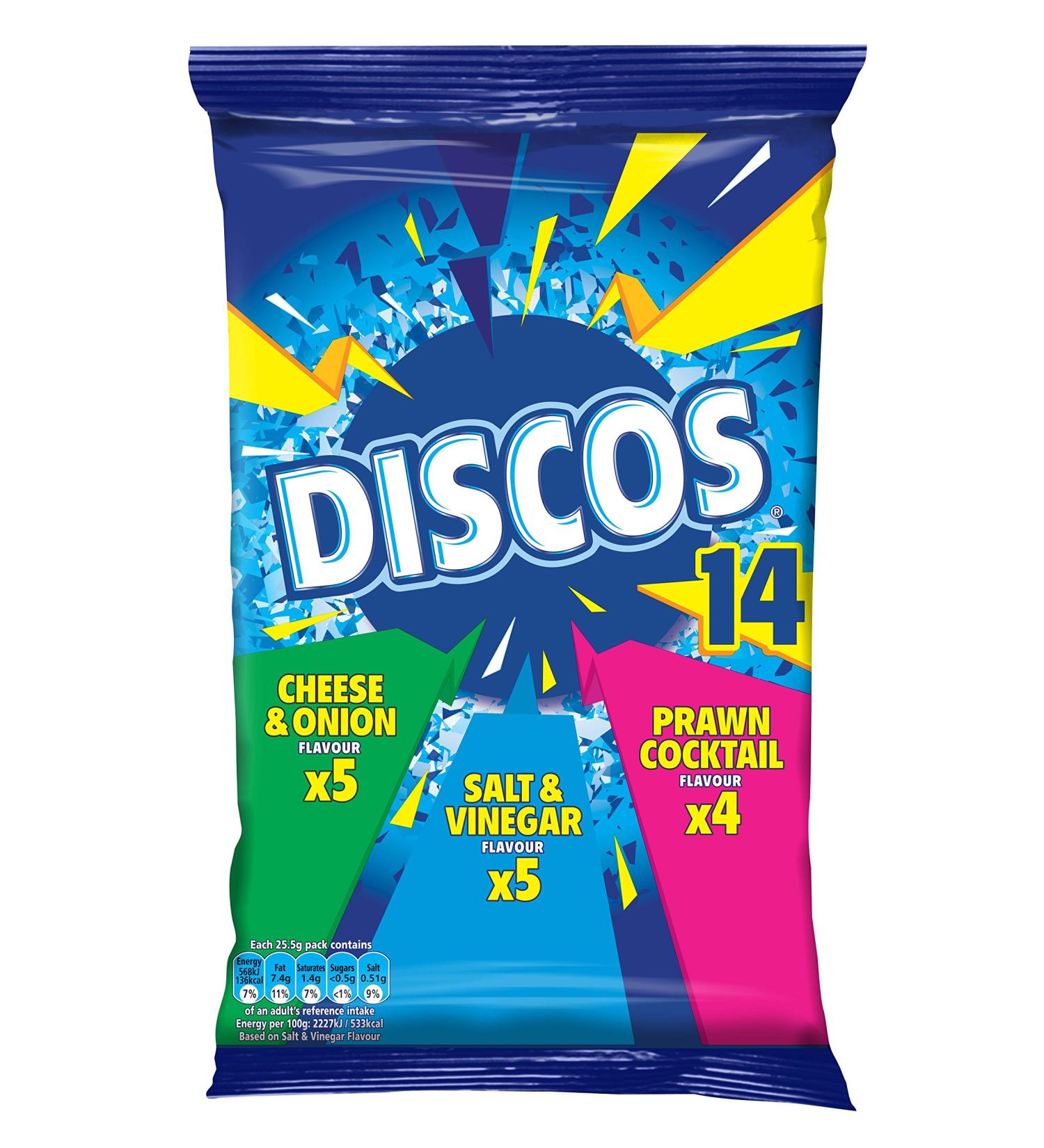 Discos Lot de 12 croustillants assortis 25 5 g