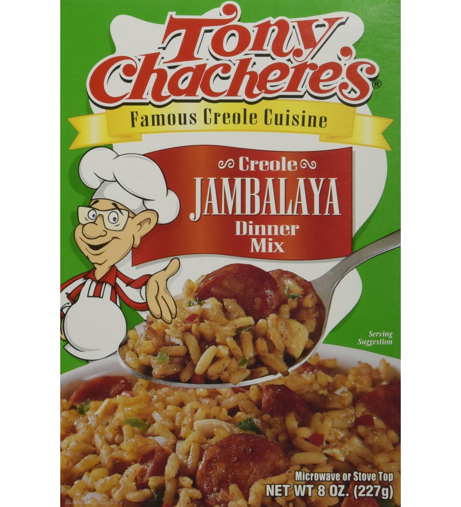Tony Chachere Jambalaya Rice Dinner Mix 8oz - Pack of 4 - Buy Online on GoSupps.com