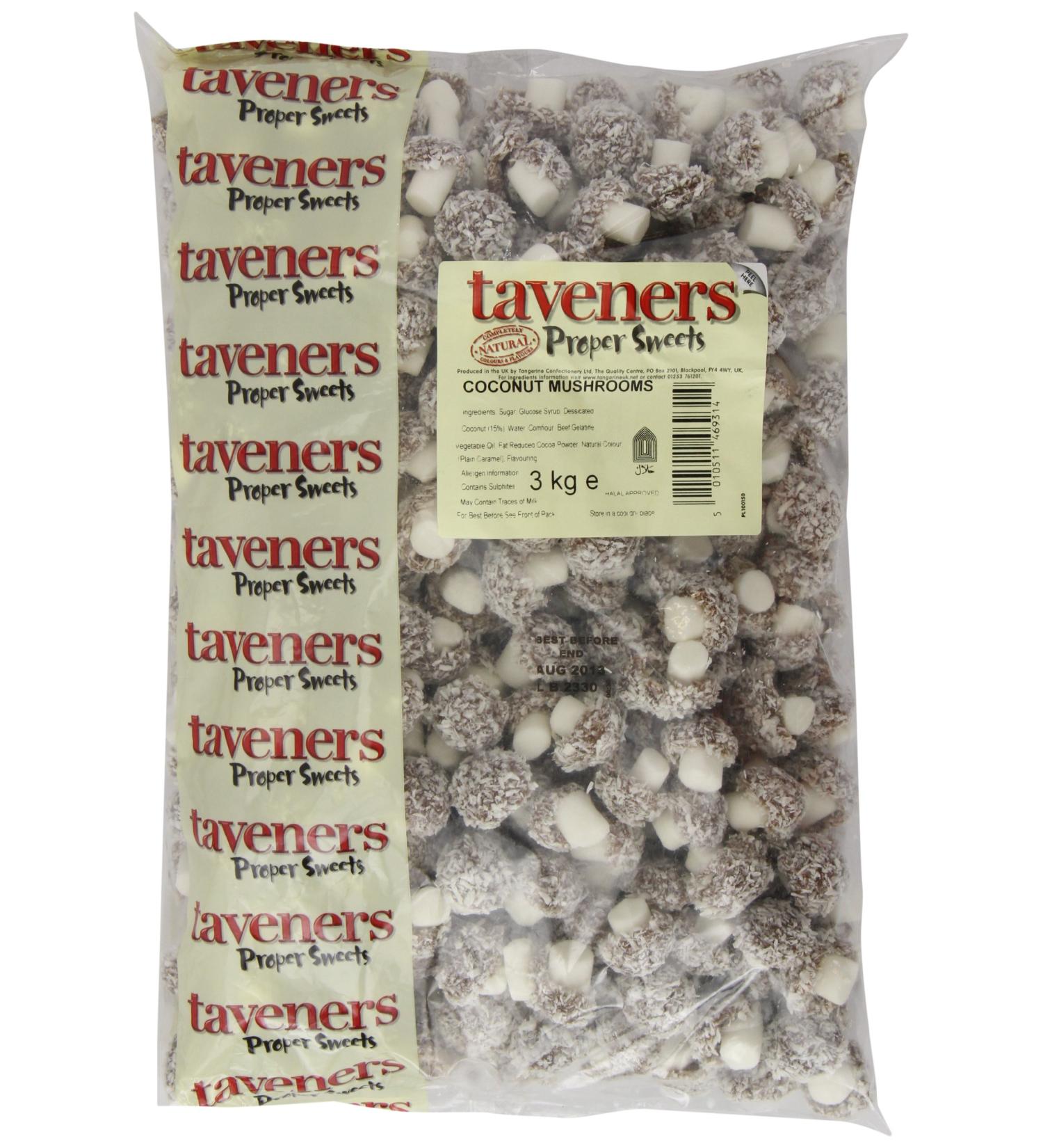 Taveners Coconut Mushrooms 3 Kg - Buy Online on GoSupps.com