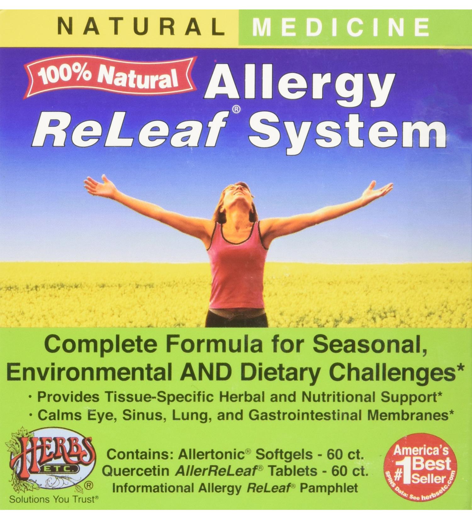 Herbs Etc. Allergy ReLeaf System - 2 Bottles, 60 SoftgelsTablets for Allergy Relief - Buy Online on GoSupps.com