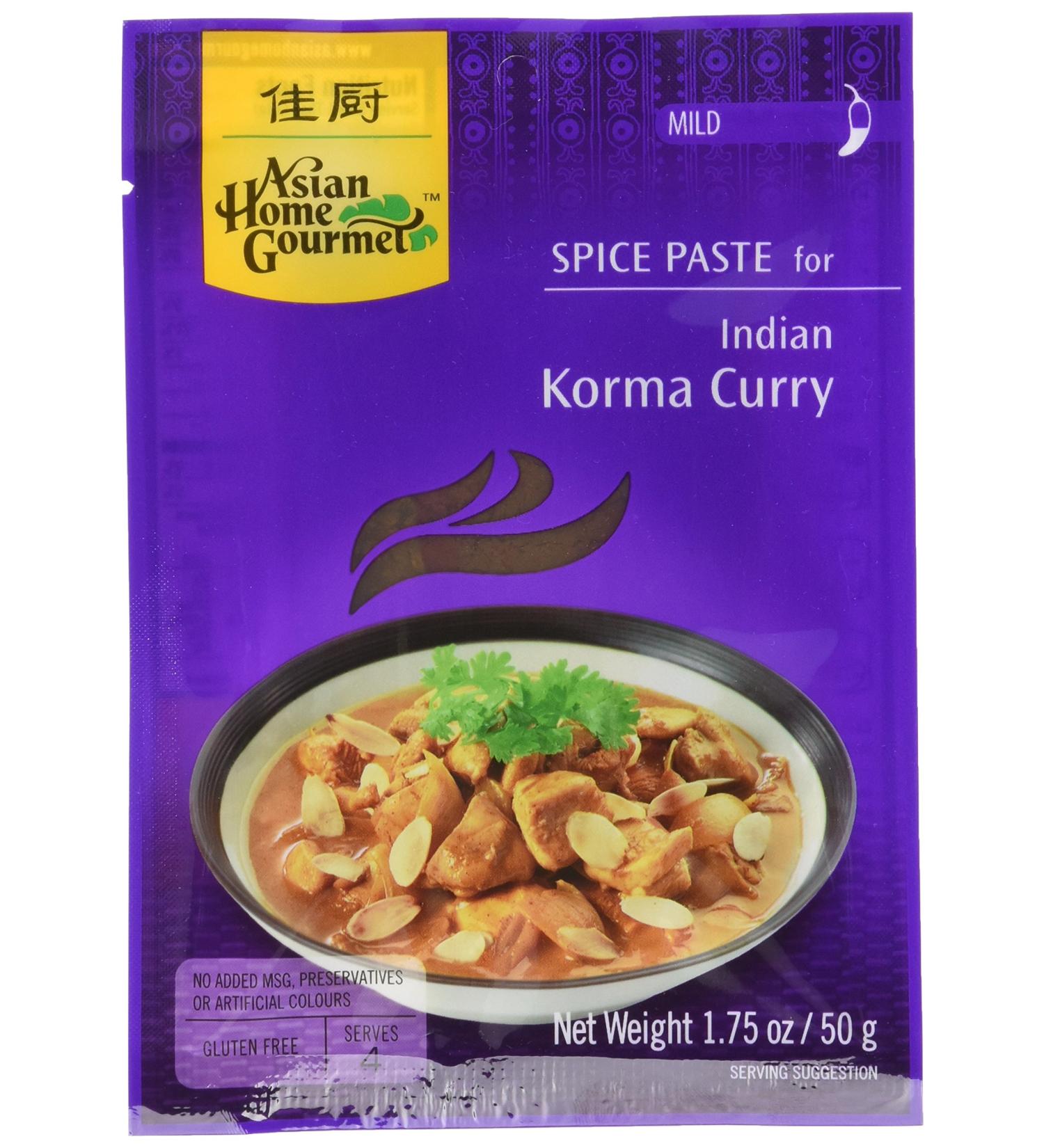 AHG Curry Korma Spice Paste 50 g - Pack of 12 - Buy Online on GoSupps.com