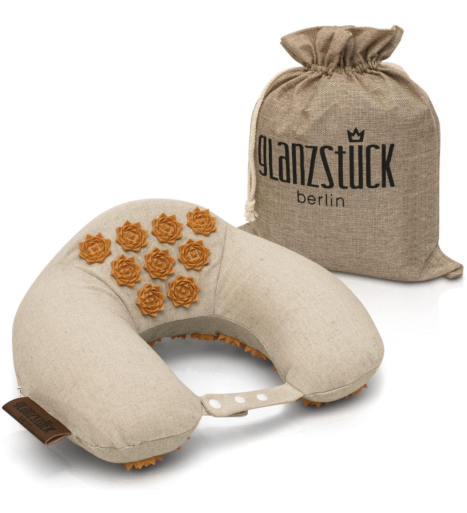 Glanz Berlin Health Collection: Premium Neck Horns & Acupressure Pillows for Travel Yoga & Meditation - Relieve Neck & Shoulder Tension - Buy Online on GoSupps.com