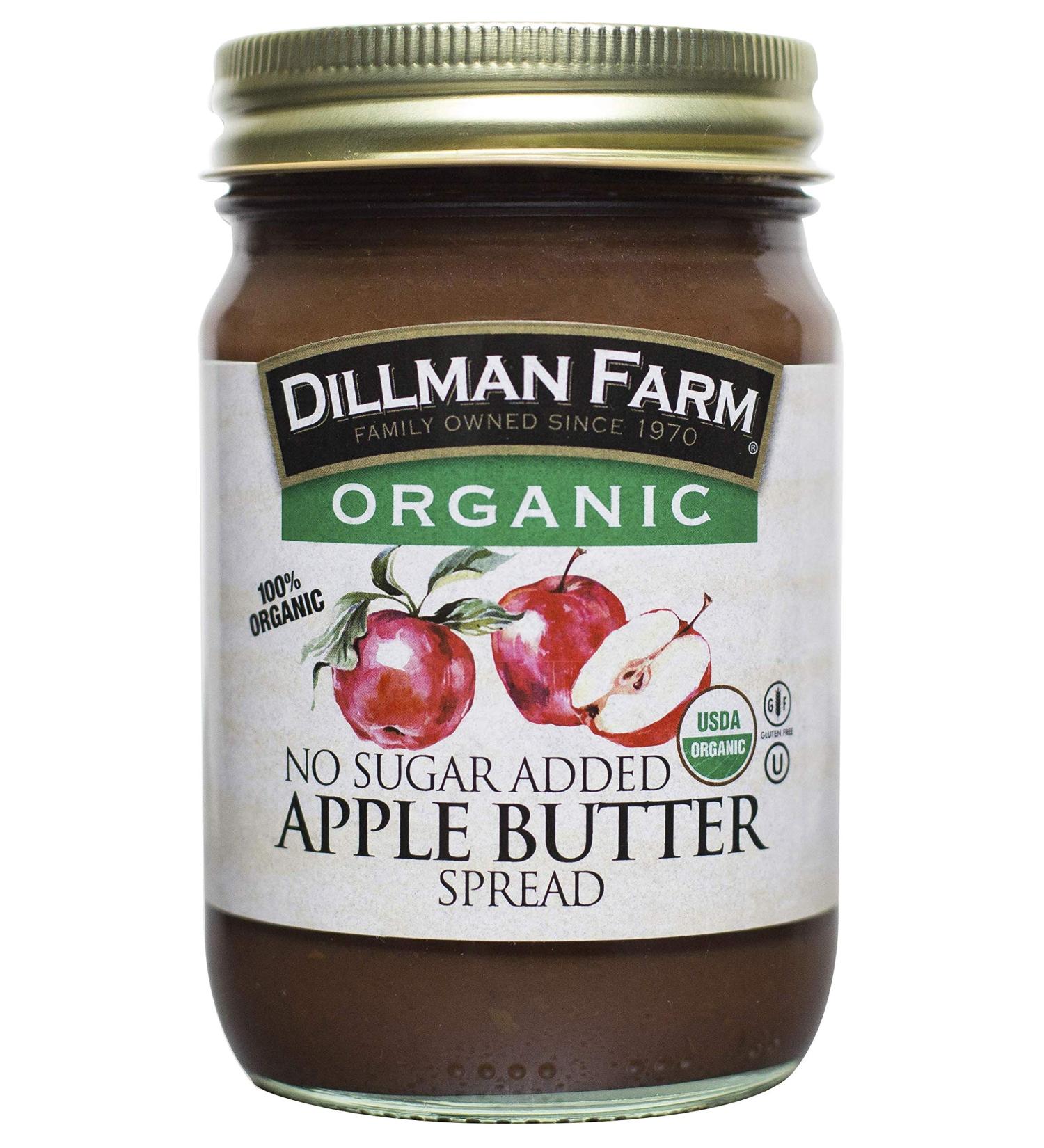 Dillman Farm Organic No Sugar Added Apple Butter 13oz (Pack of 6) - Keto Friendly - Buy Online on GoSupps.com