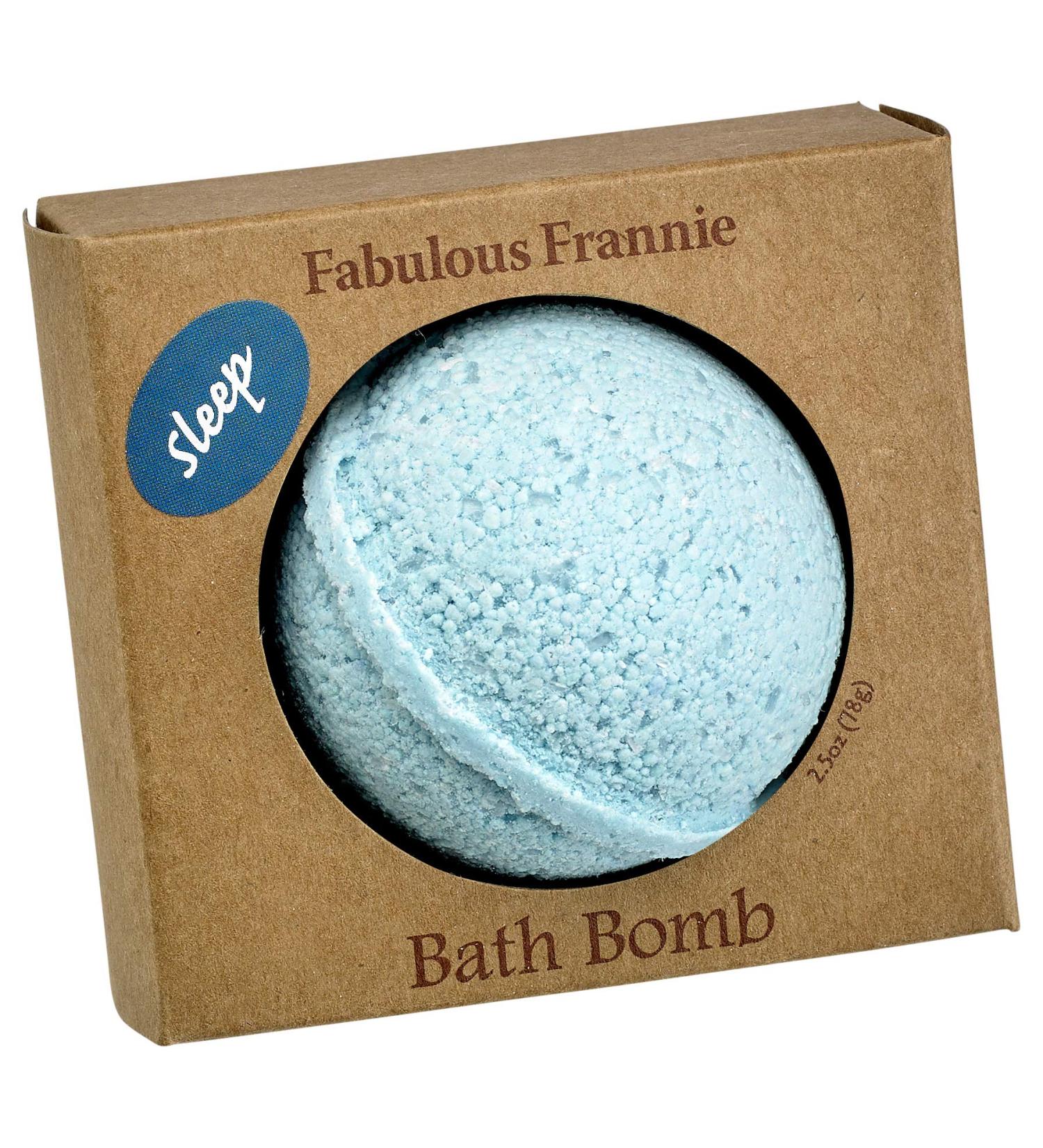 Fabulous Frannie Sleep Natural  Handmade Bath Bomb Set  Rich in Essential Oil  Mineral Salt  Coconut Oil  Witch Hazel  Fizzies to Moisturize Skin 2.5oz